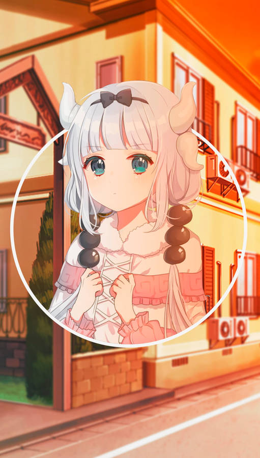 酷炫动漫女孩头像 女仆神奈 壁纸