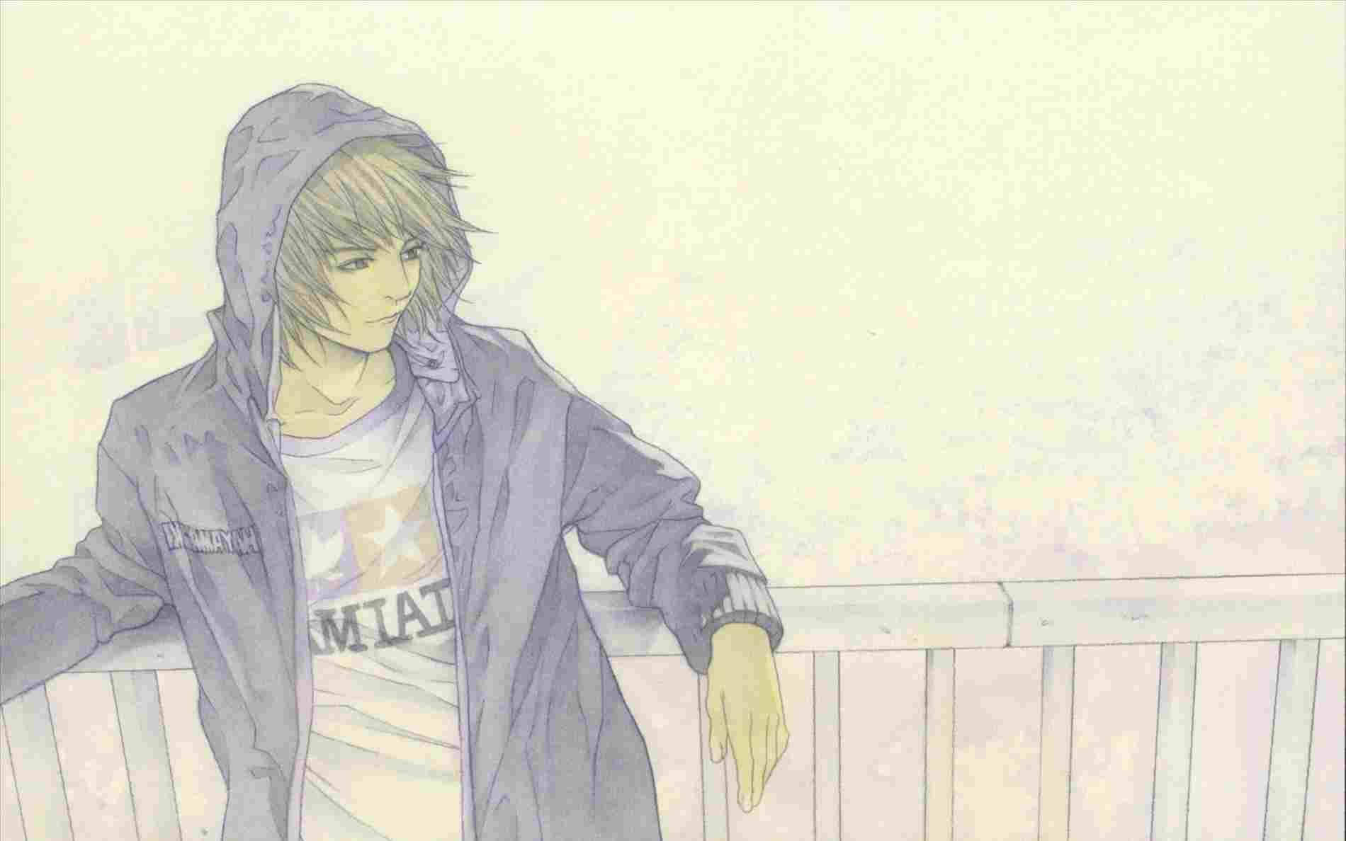 酷炫动漫男孩素描 壁纸