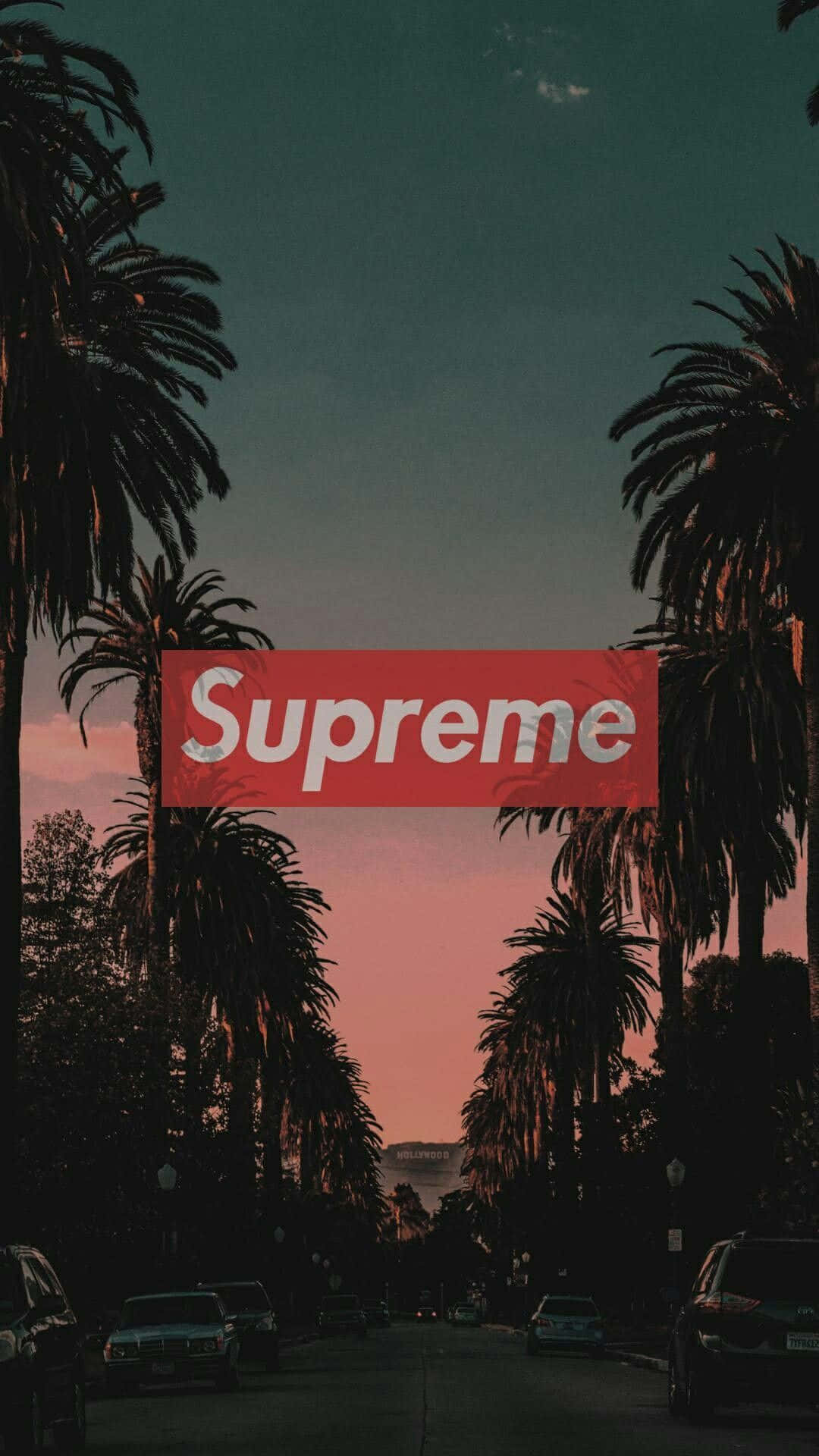 酷炫潮牌 Supreme 日落 壁纸