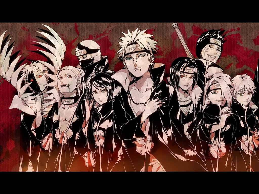酷炫火影忍者晓组织