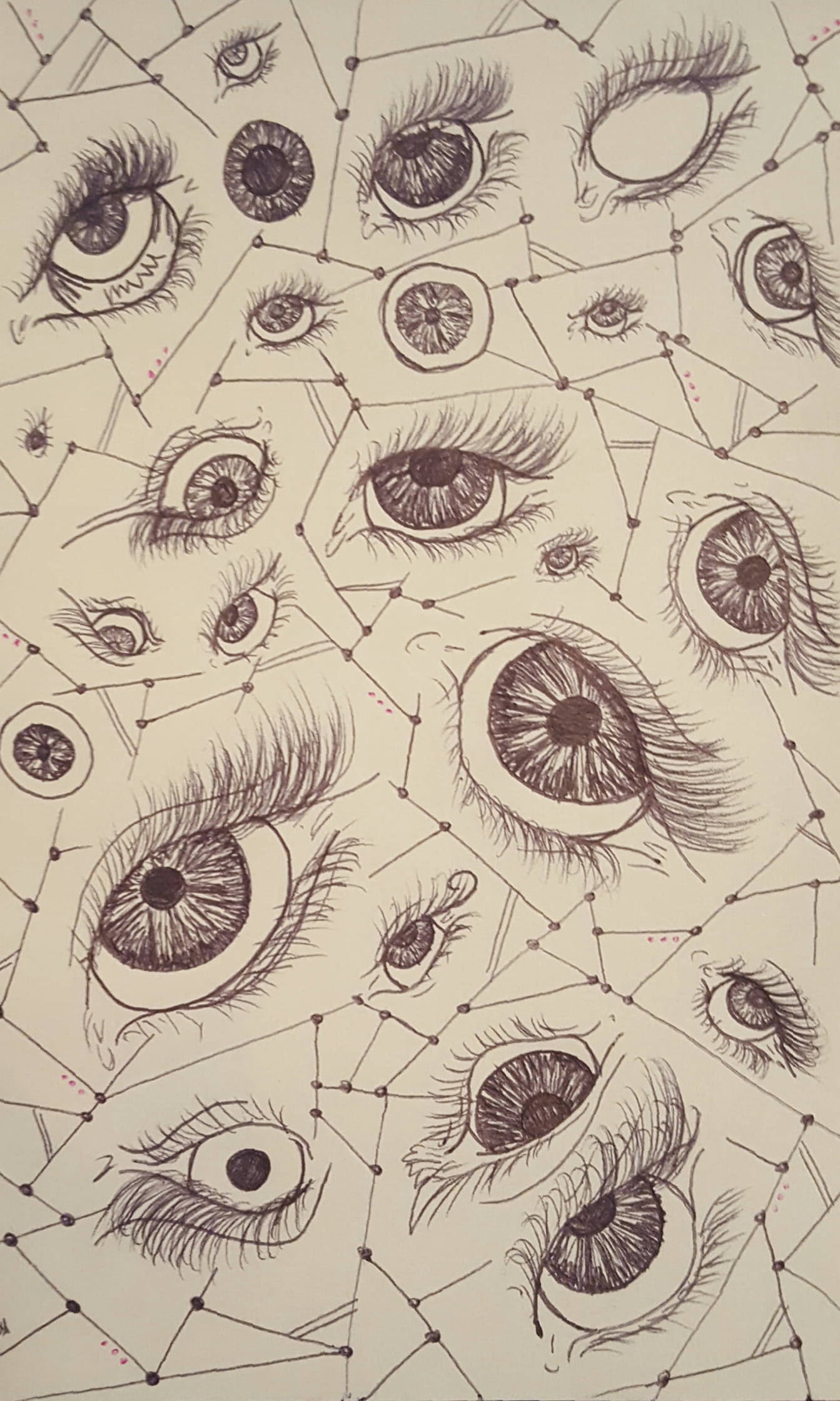 酷炫眼睛画作 壁纸