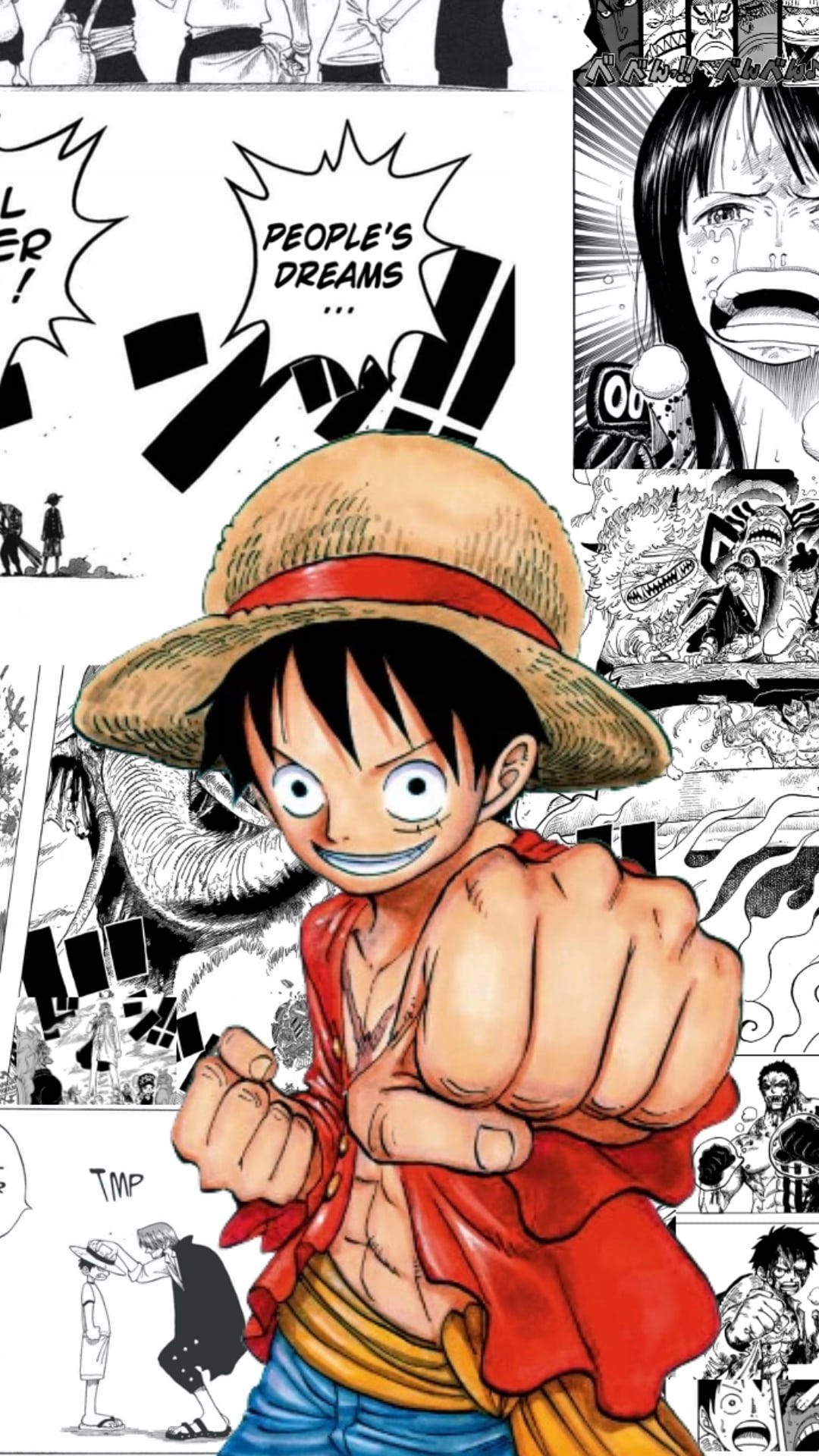 酷炫路飞美学漫画页 壁纸