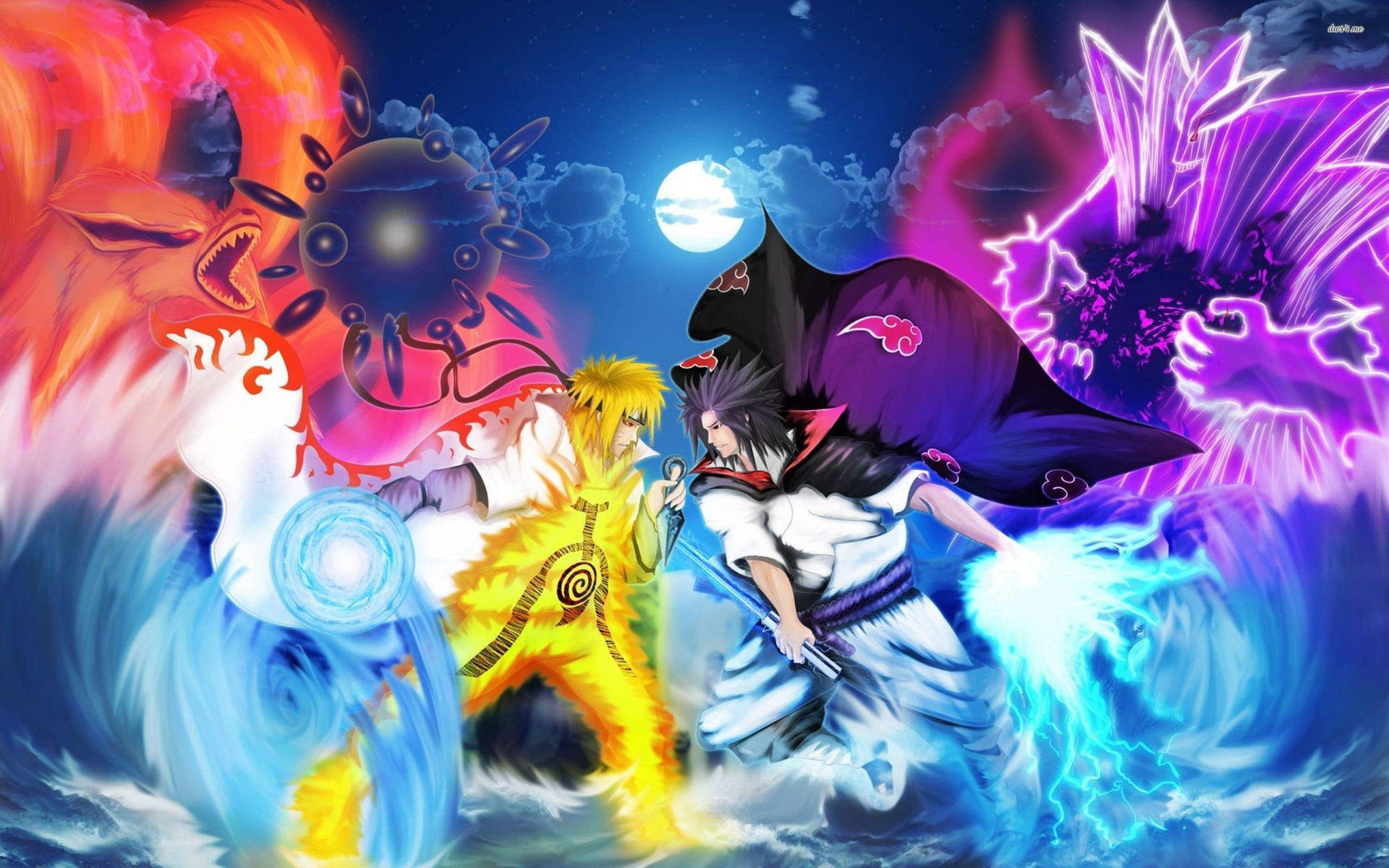 酷炫鸣人VS佐助