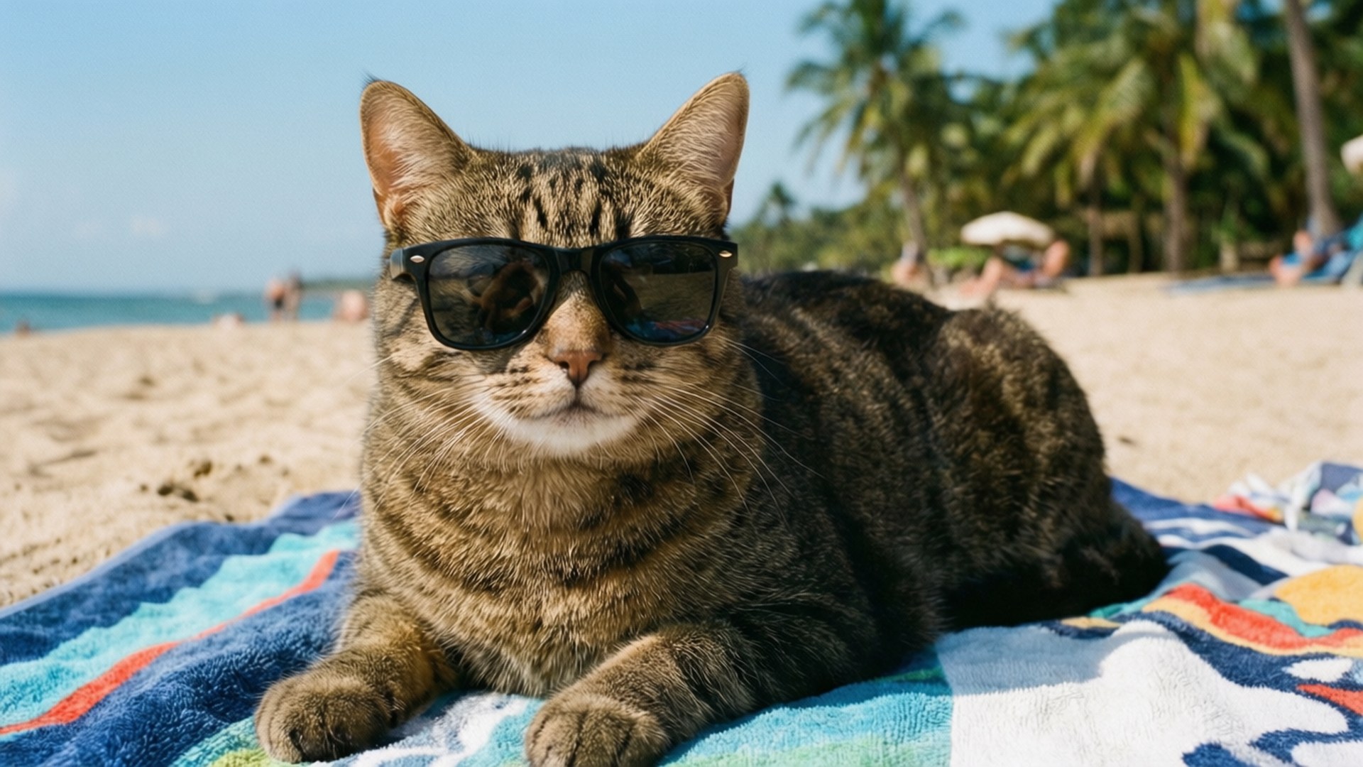 酷猫夏日 壁纸