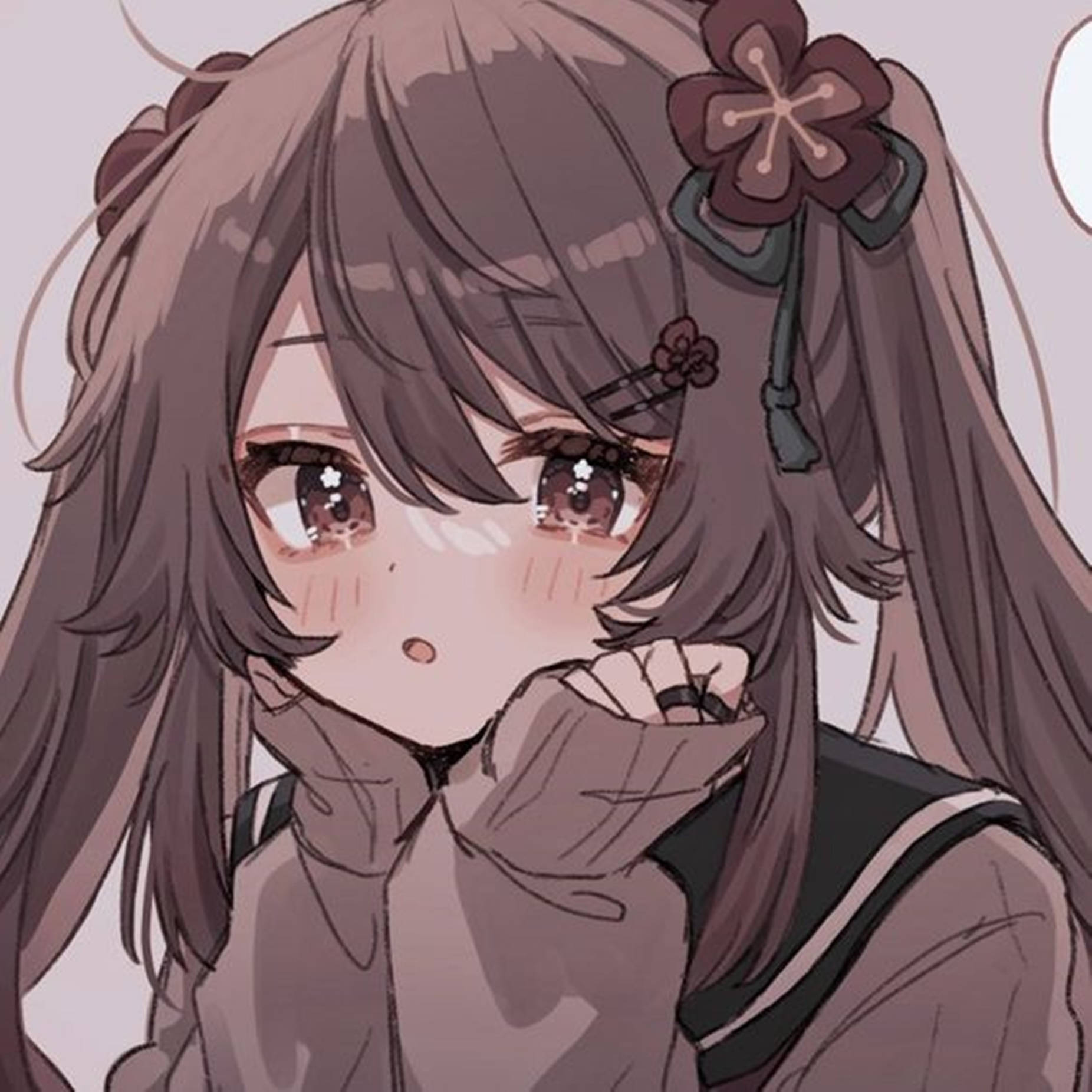 酷飒动漫女生头像 胡桃