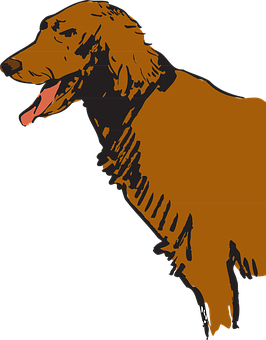 金毛犬剪影 壁纸