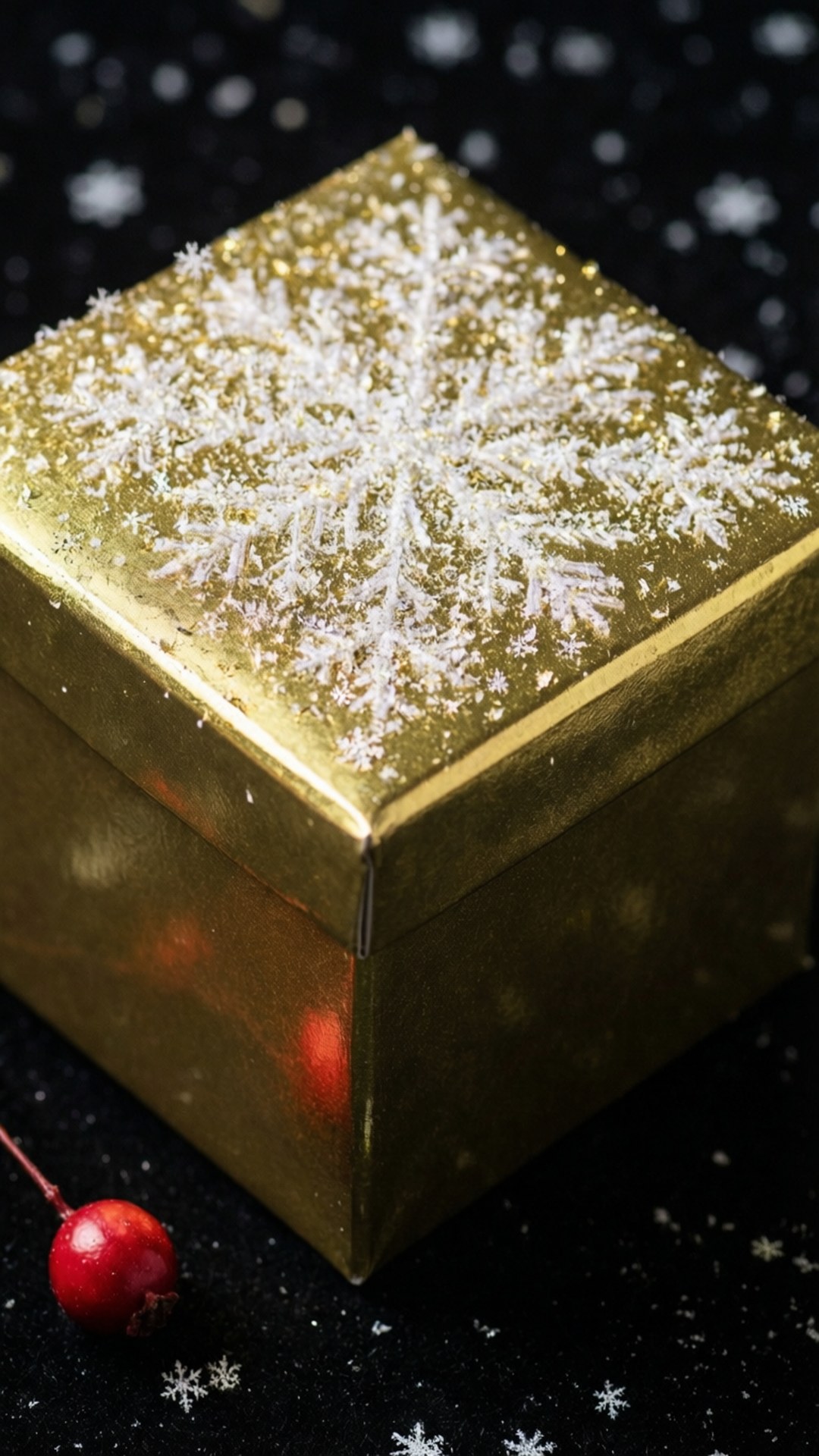 金色金属质感礼物 壁纸