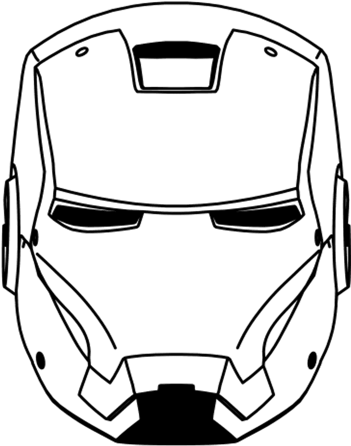 钢铁侠头盔轮廓 壁纸