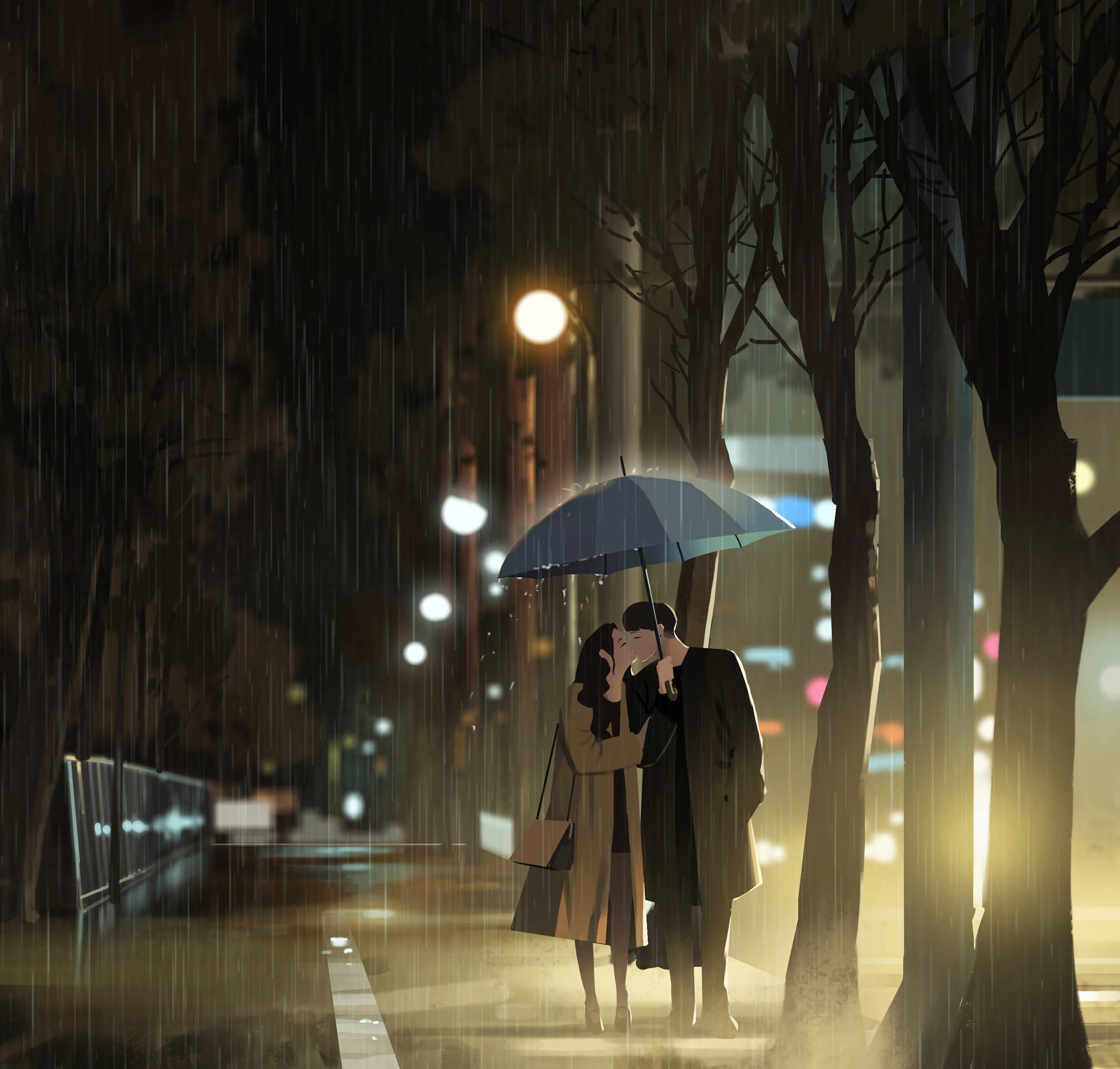 雨中爱之吻