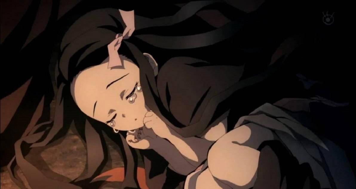 闭眼鬼灭之刃祢豆子 壁纸
