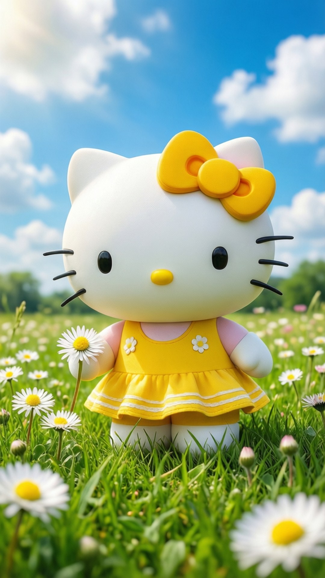 阳光明媚的凯蒂猫 壁纸