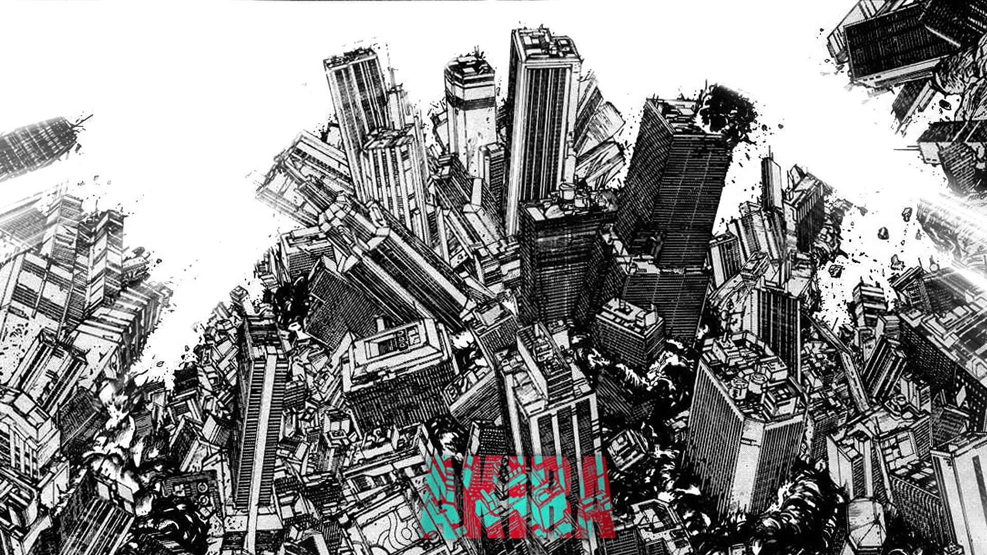 《阿基拉》漫画格背景 壁纸