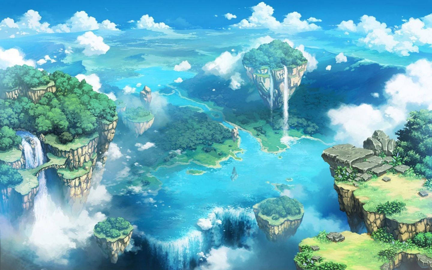 阿巴拉特群岛美学动漫风景 壁纸