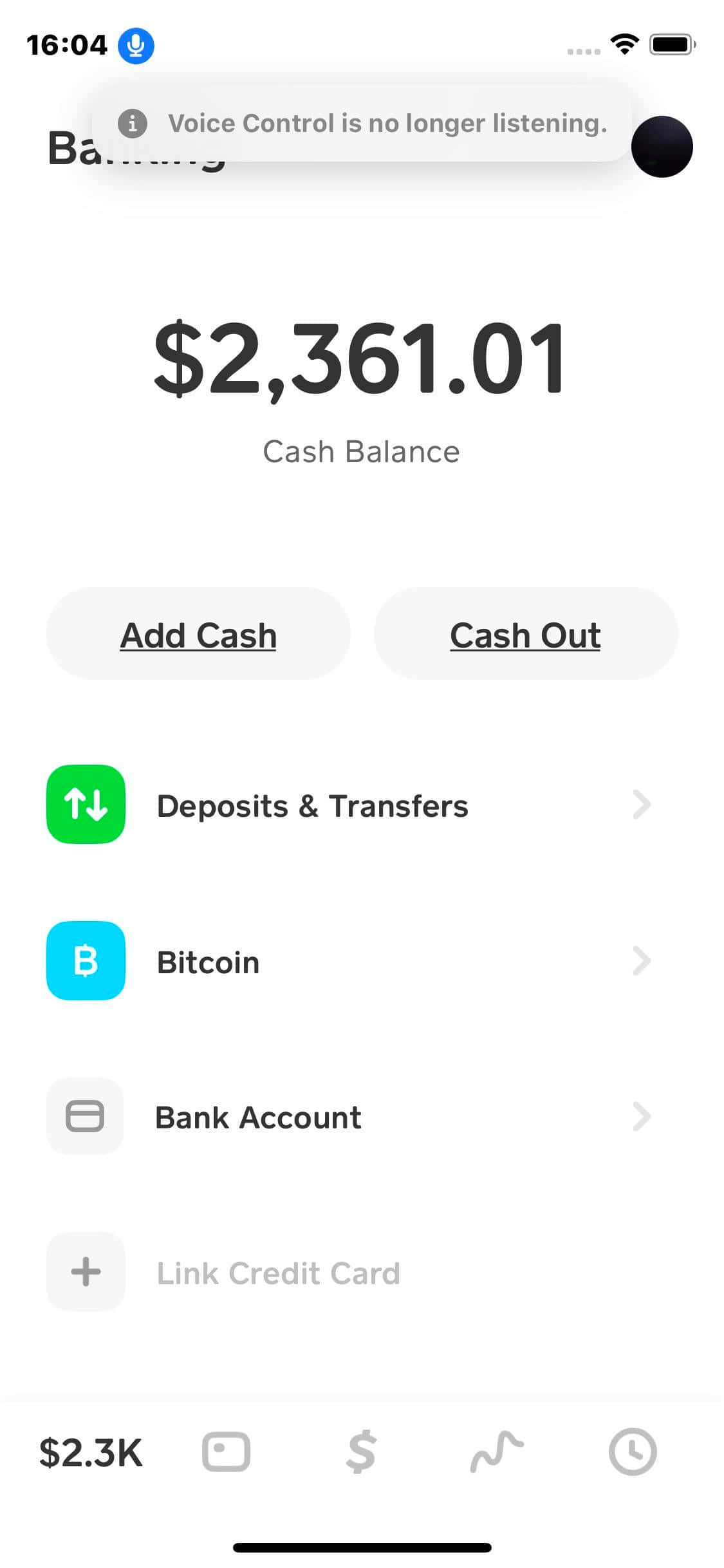 随时随地用Cash App查看余额！ 壁纸