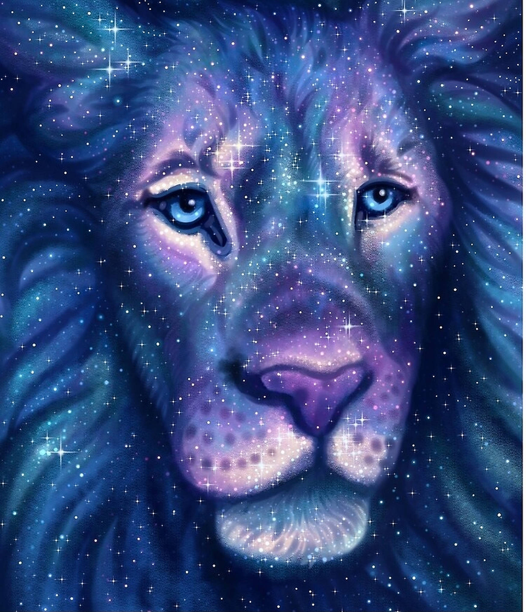 雄狮咆哮于浩瀚宇宙的壮丽星系 壁纸