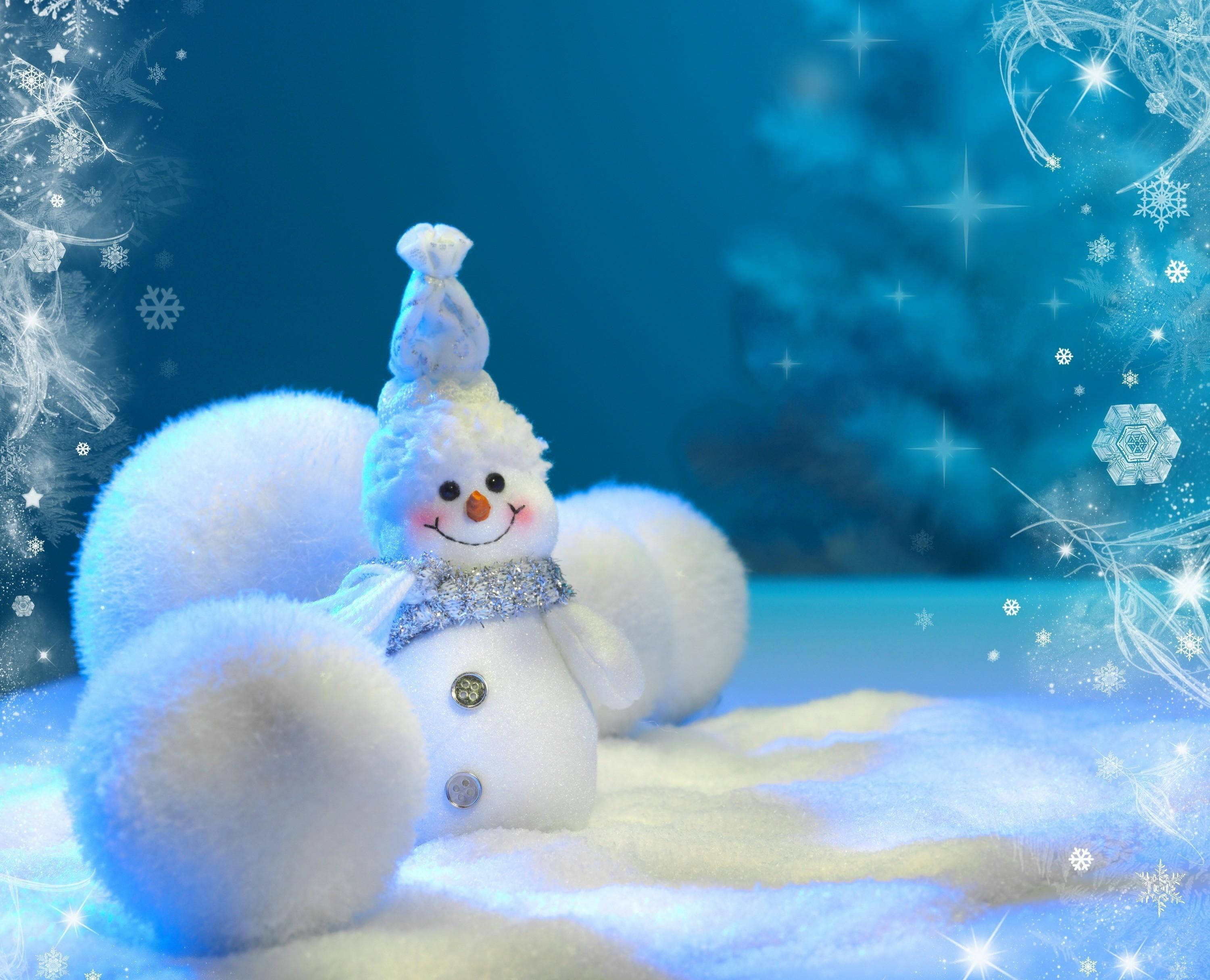 雪人雪球 壁纸