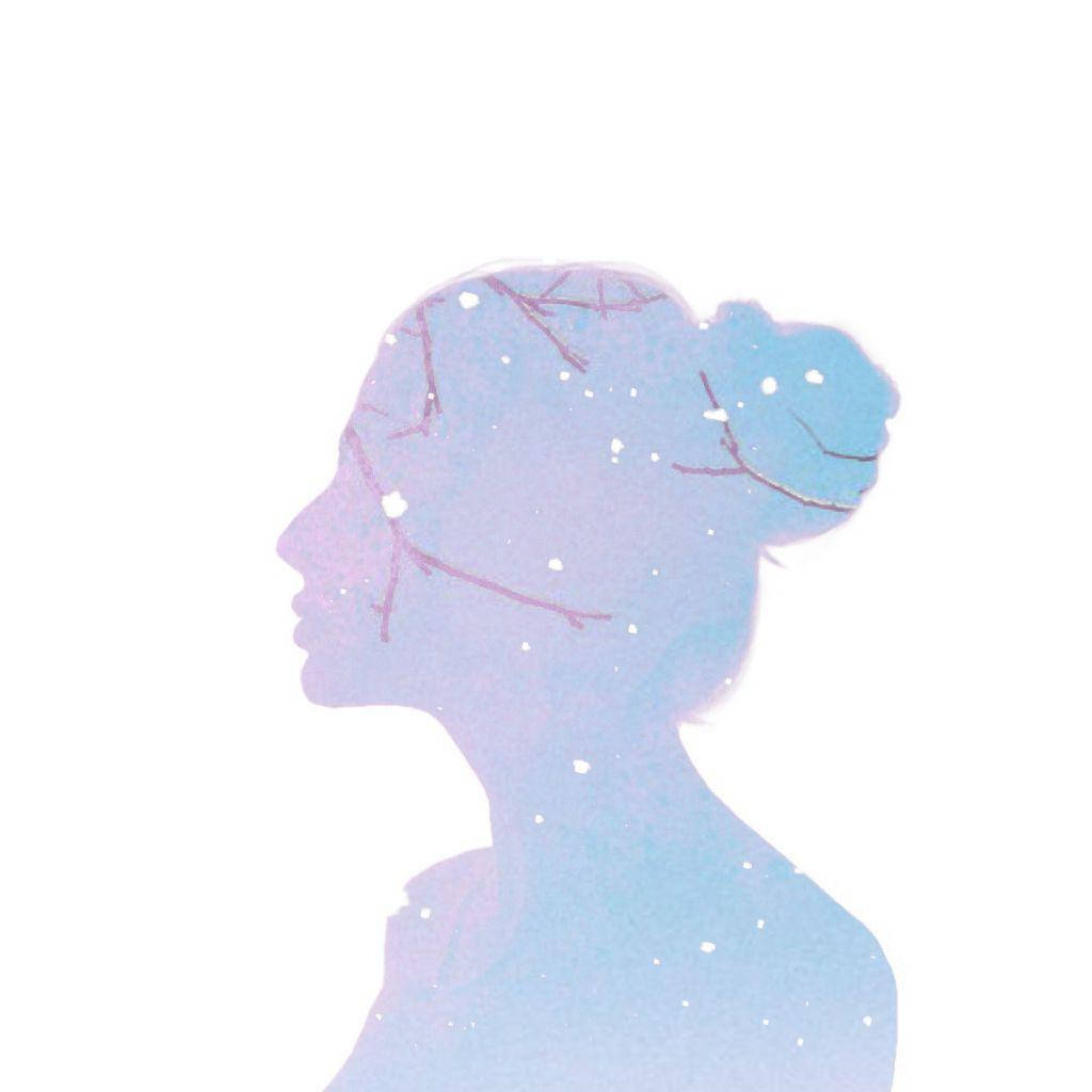 雪女剪影美学 壁纸