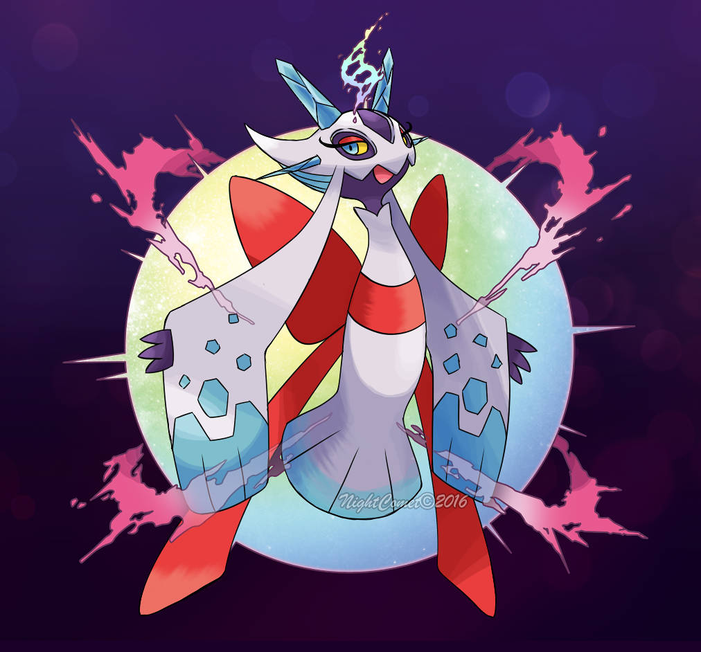 雪妖女与星球图形 壁纸