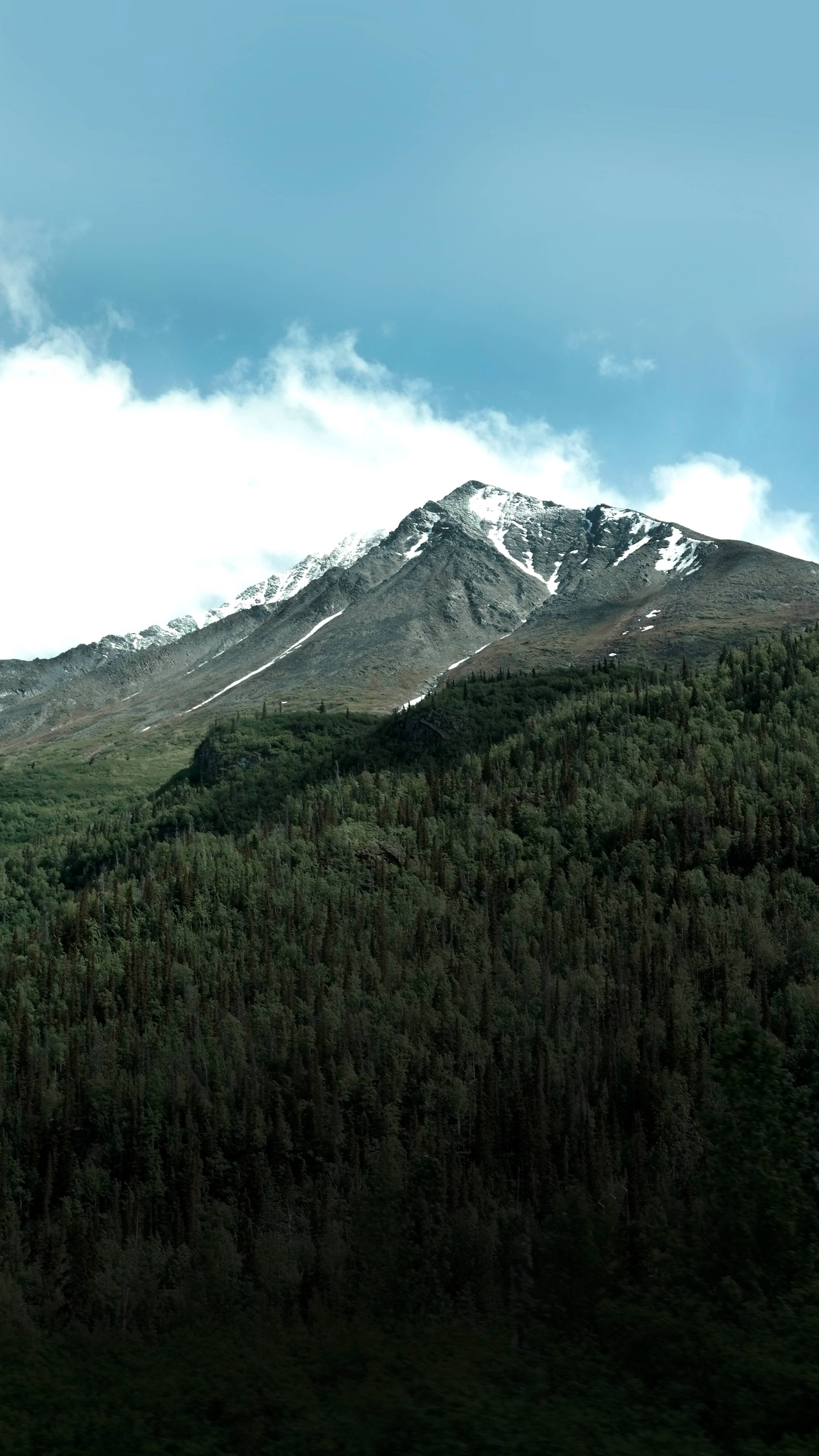 雪暗山景iPhone壁纸 壁纸