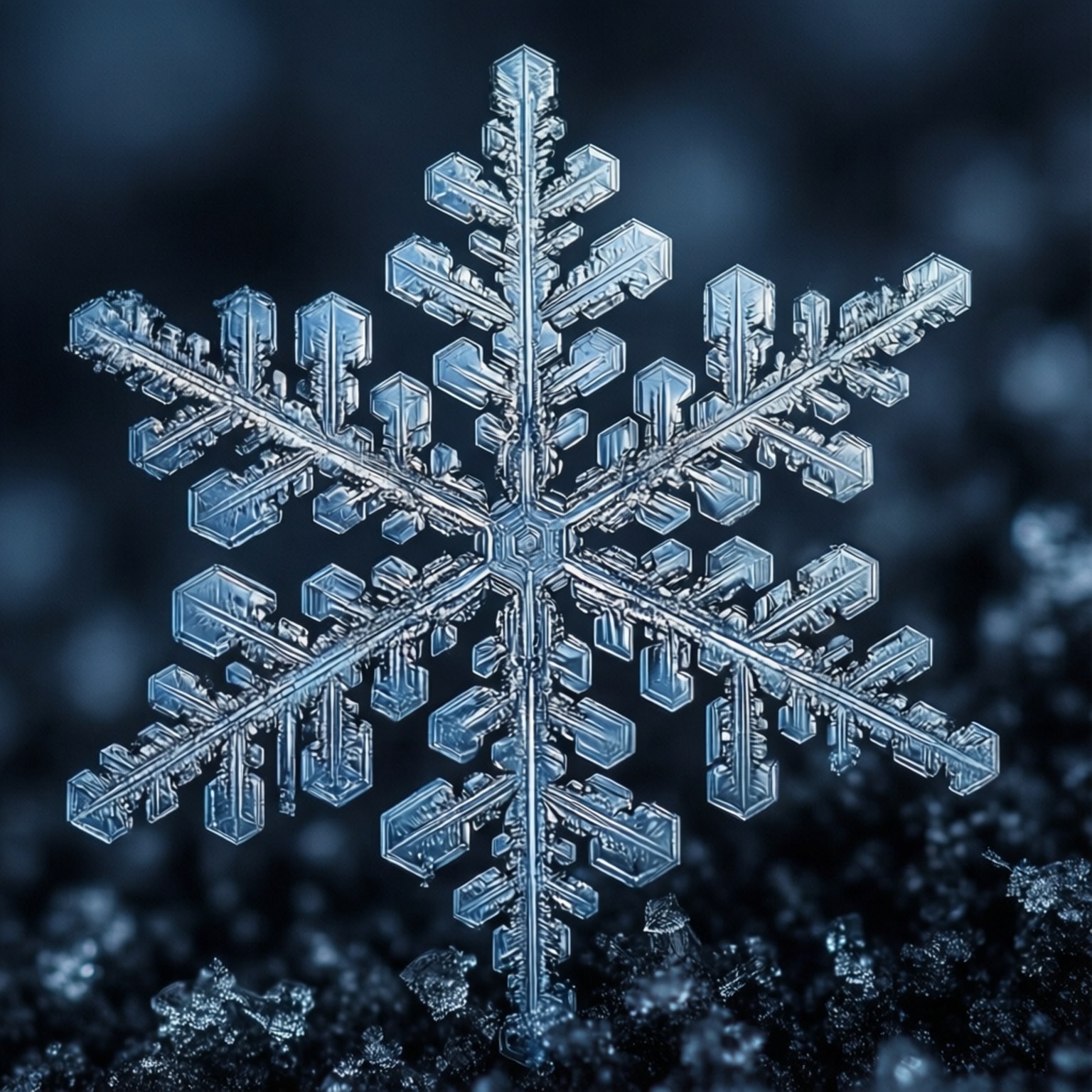 雪花微观细节 壁纸