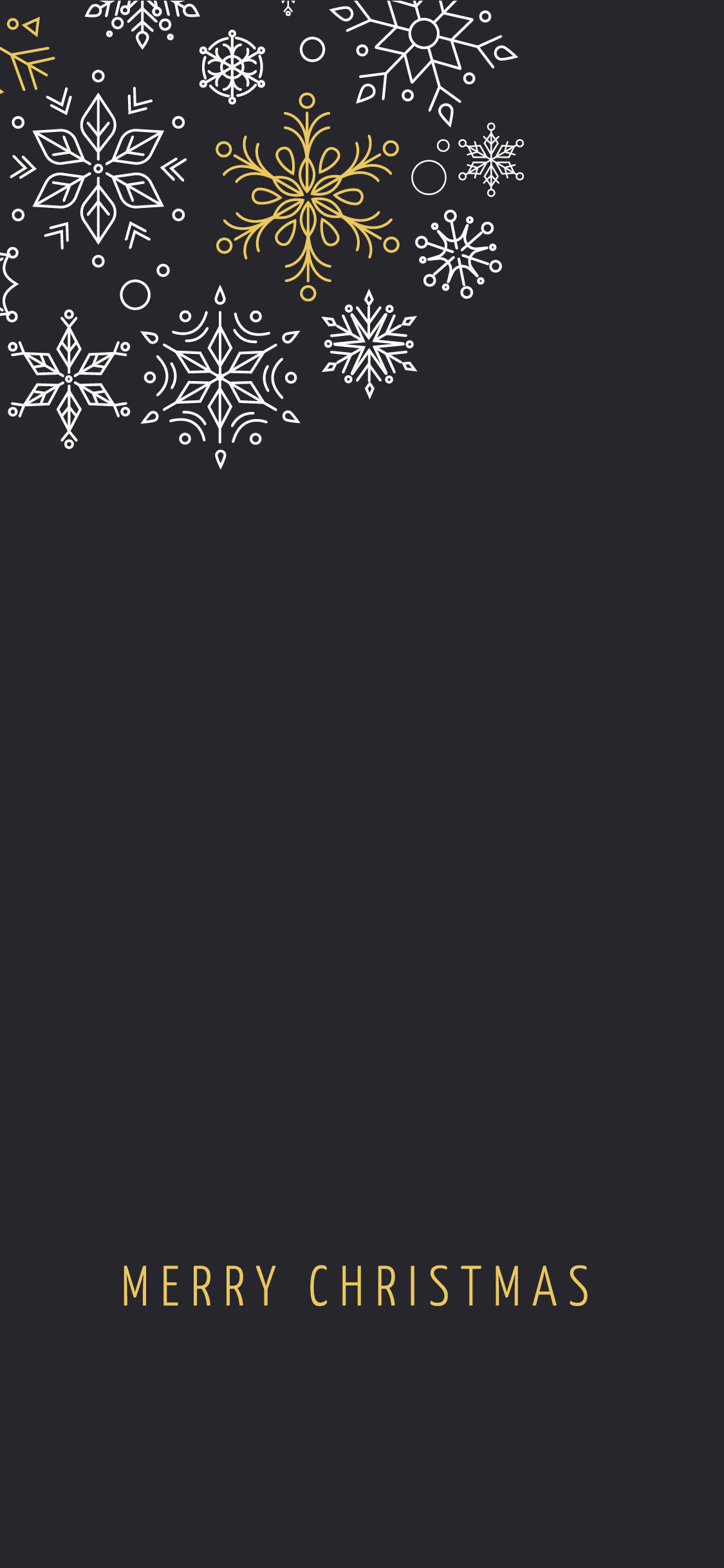 雪花美学圣诞iPhone壁纸 壁纸