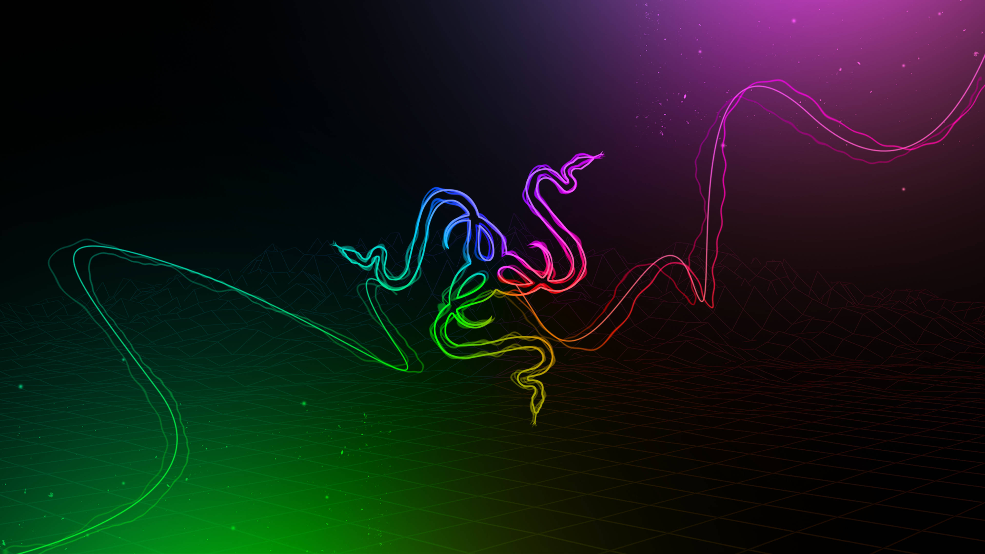 雷蛇Logo RGB 4K 壁纸