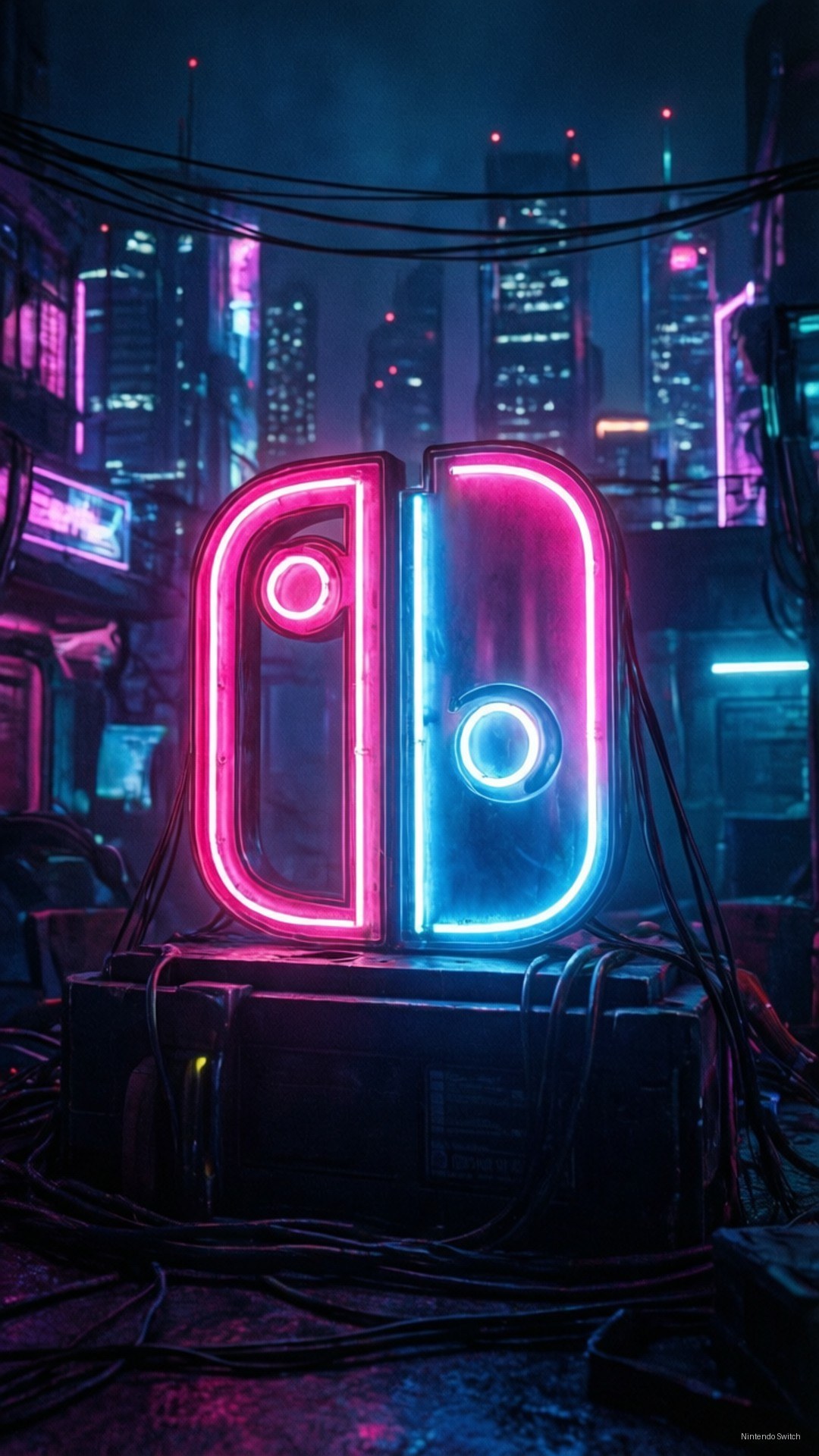 霓虹Switch标志 壁纸