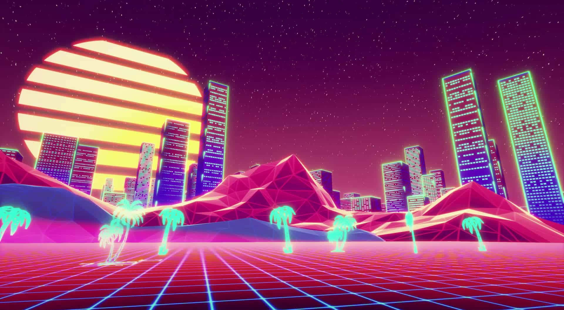 霓虹之城惊艳夜景 壁纸