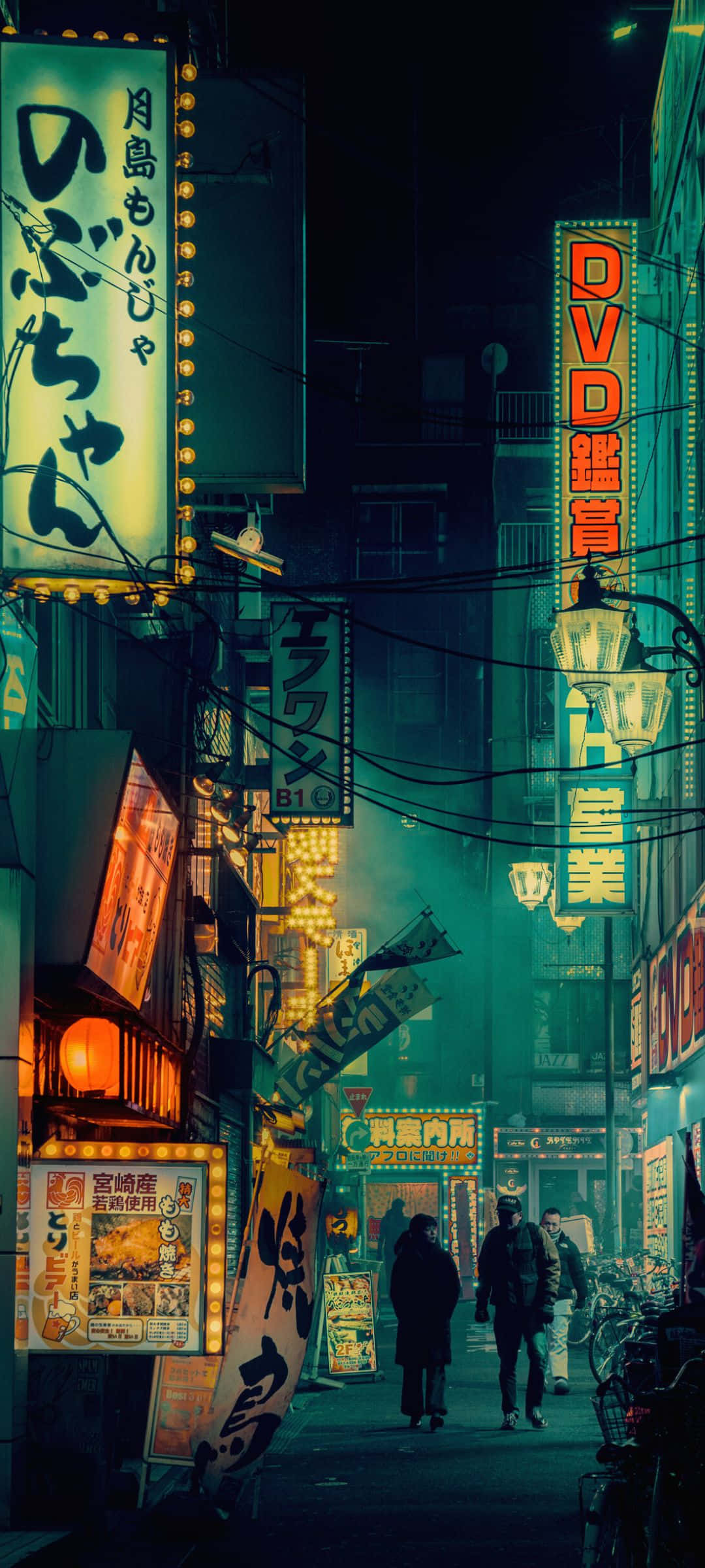 霓虹夜巷 壁纸