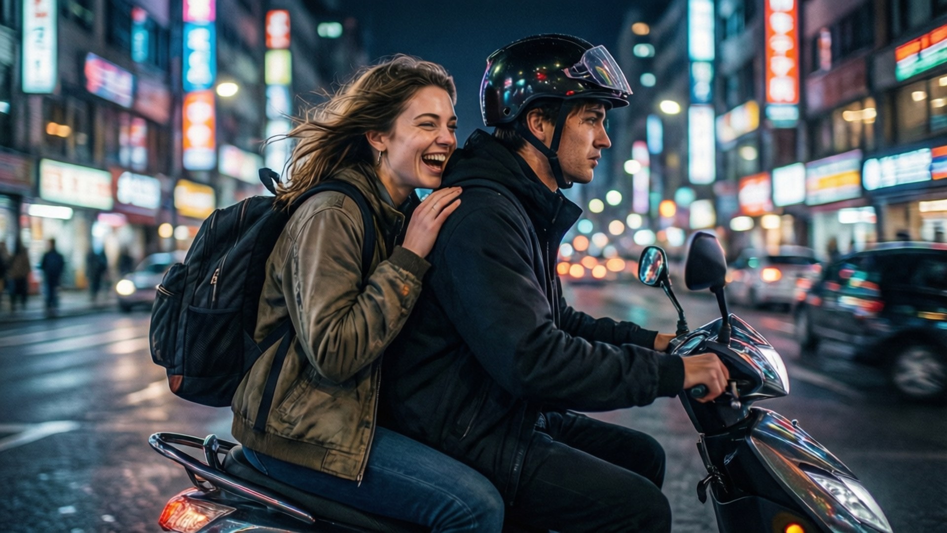 霓虹夜骑 壁纸
