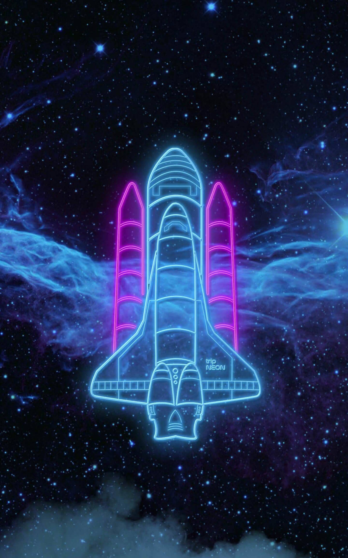 霓虹太空船 壁纸