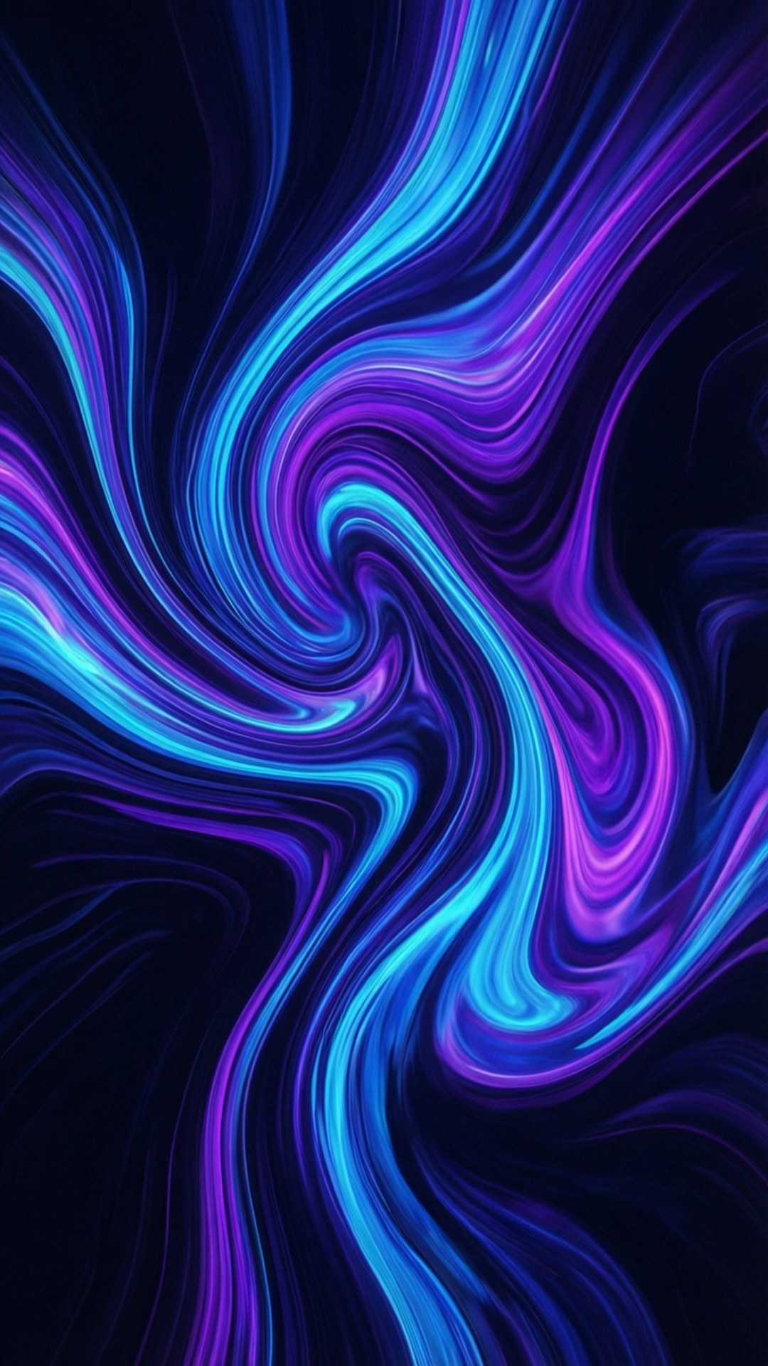 霓虹流体漩涡 壁纸