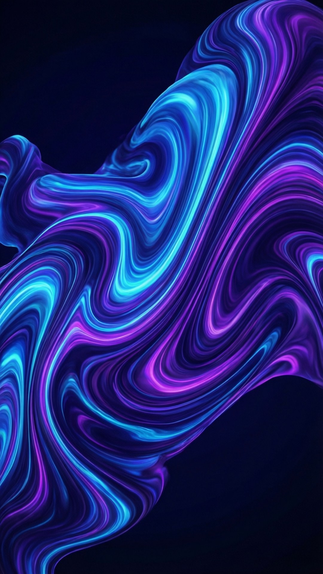 霓虹流体漩涡 壁纸