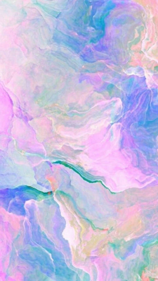 霓虹粉彩大理石艺术 壁纸