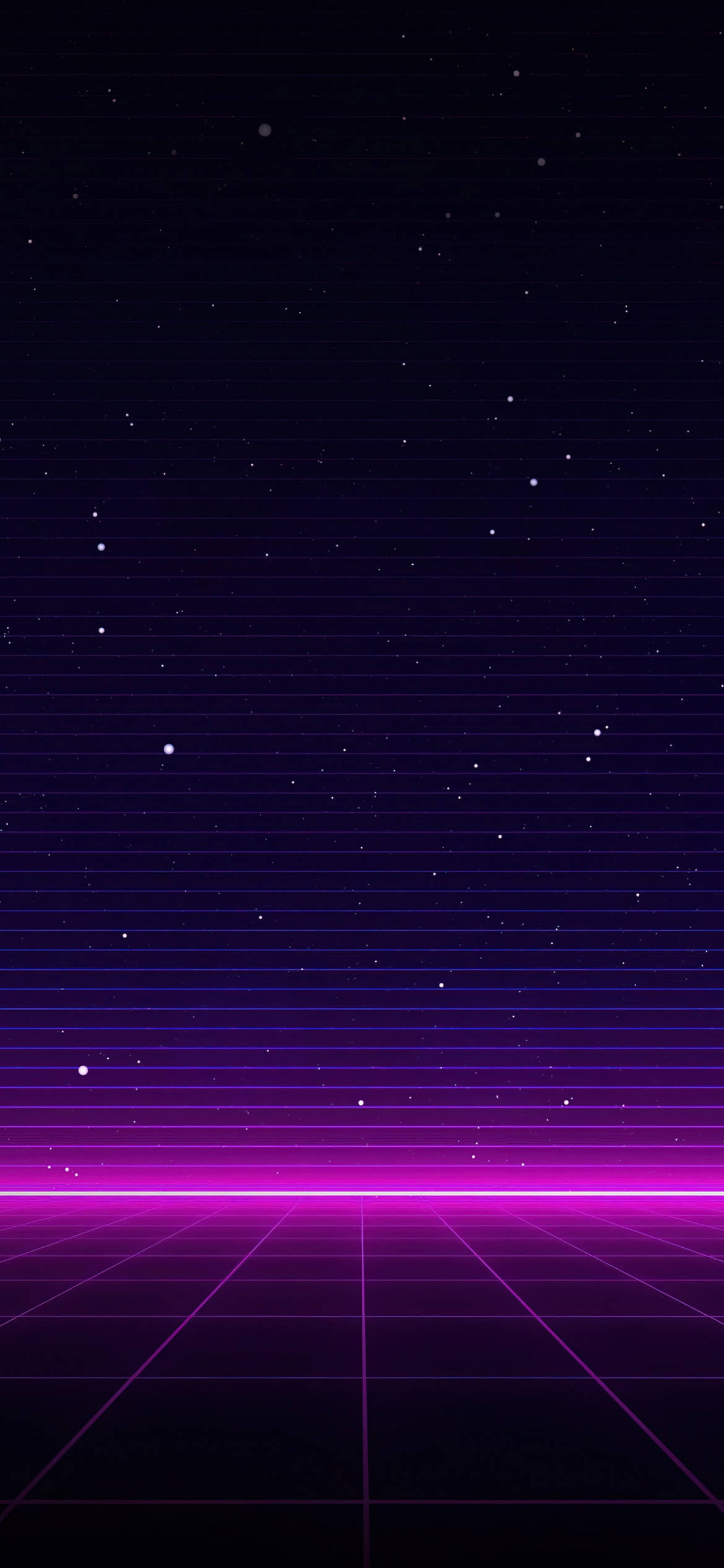 霓虹紫iPhone银河条纹 壁纸