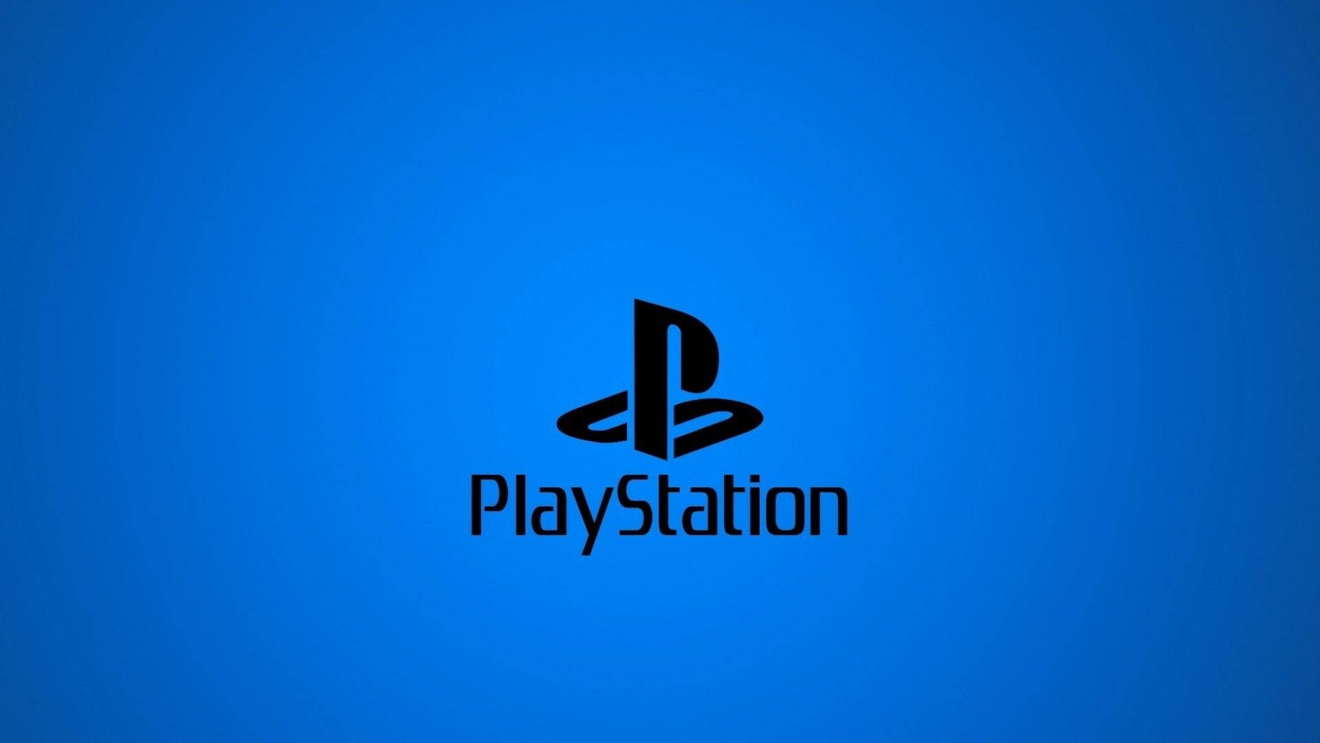 霓虹蓝PS4标志 壁纸