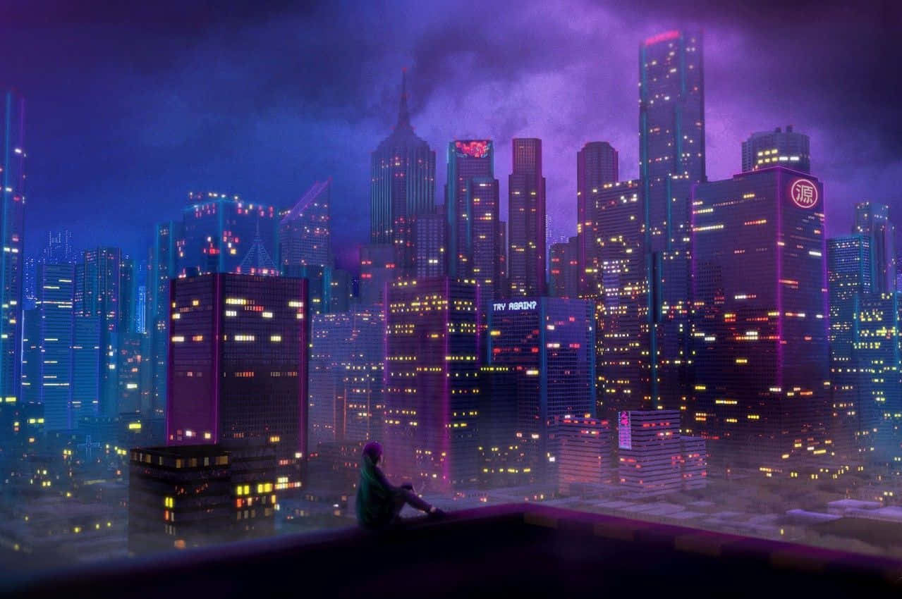 霓虹都市的绝美景观 壁纸