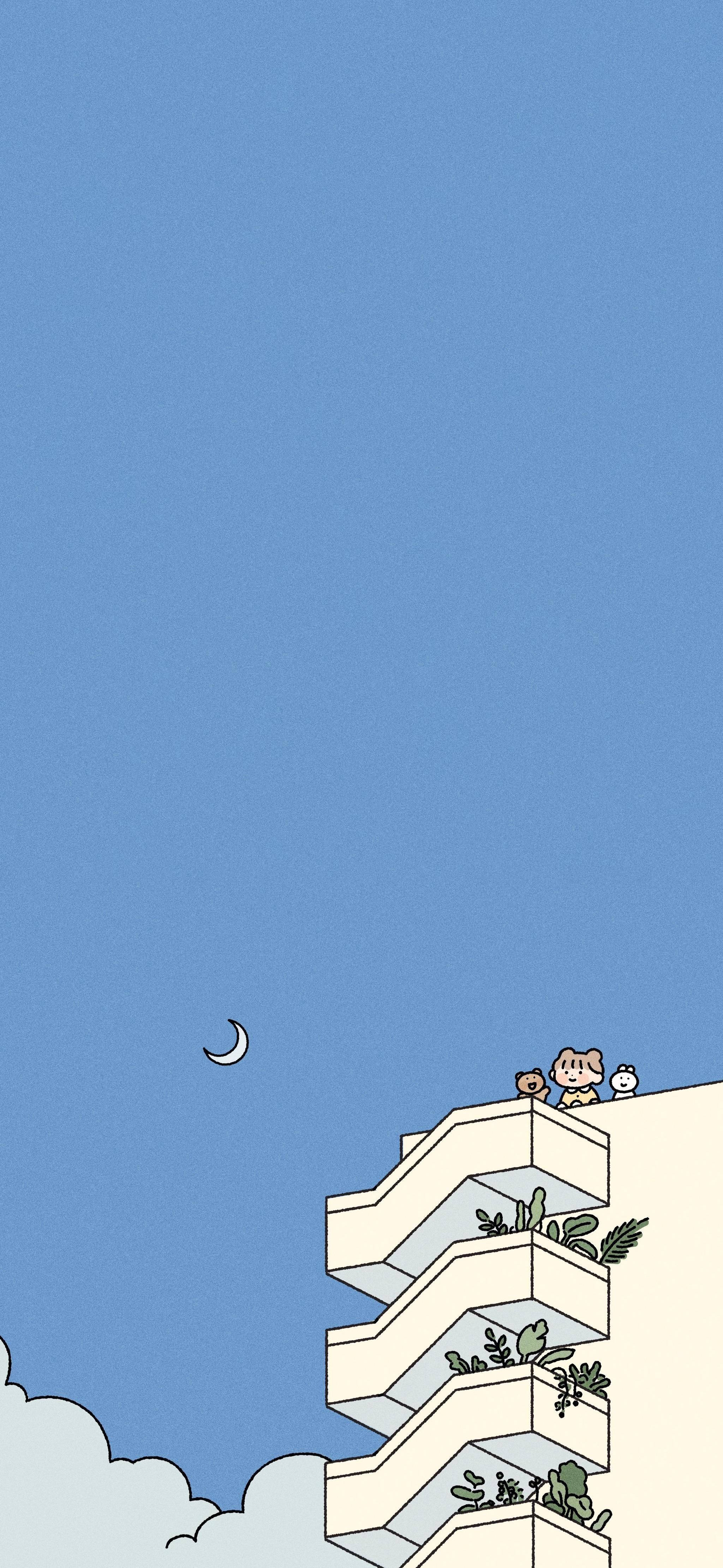 韩式蓝天美学 壁纸