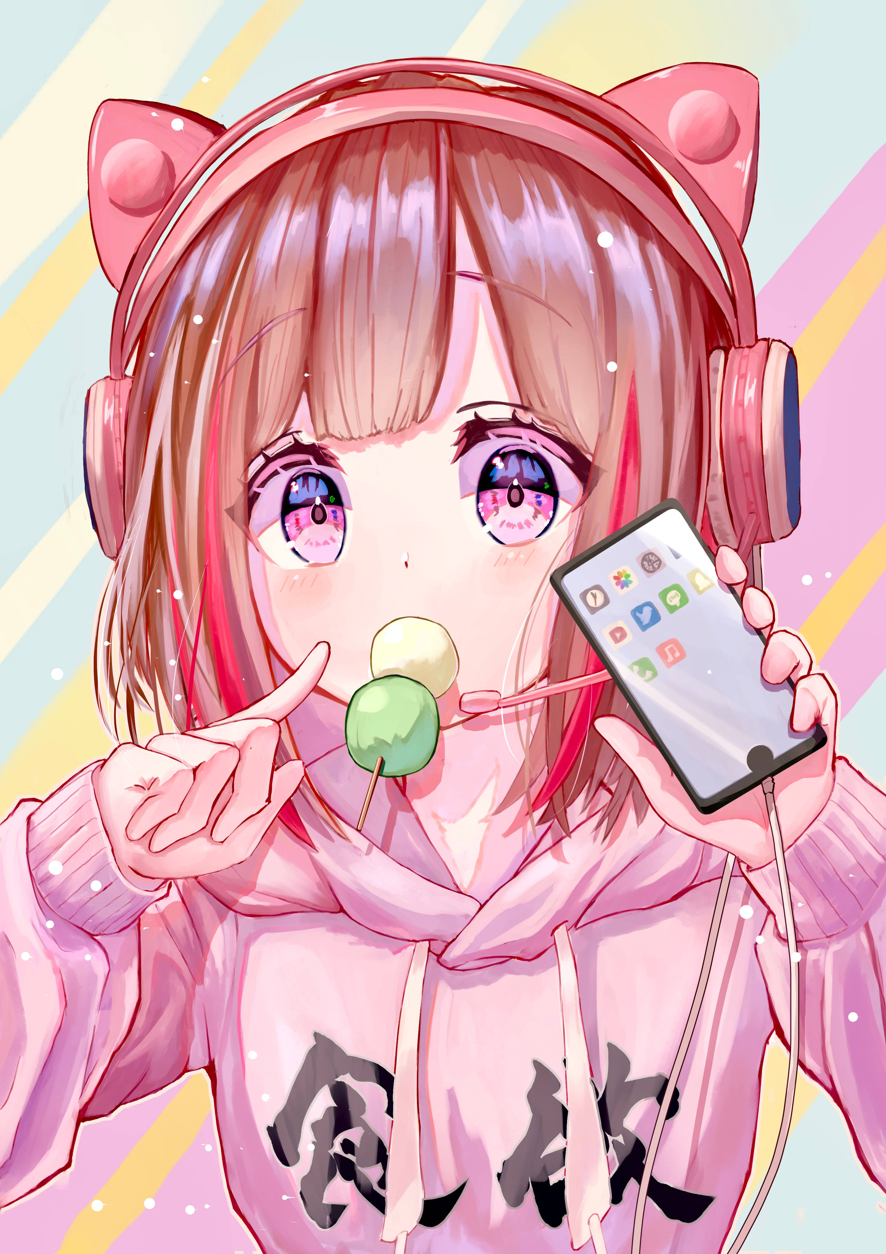 音乐女孩动漫手机壁纸 壁纸