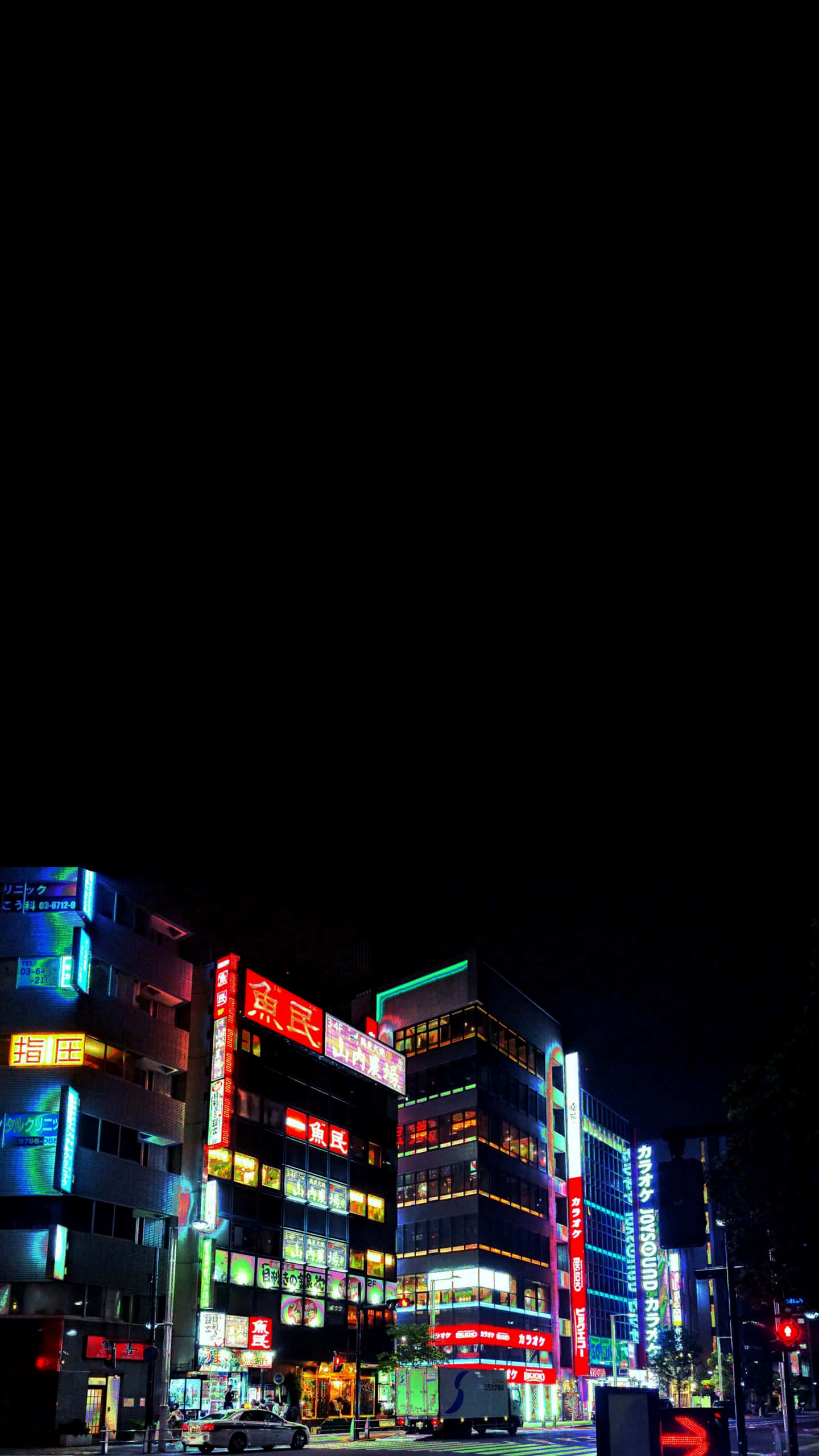 高清OLED东京夜景背景 壁纸