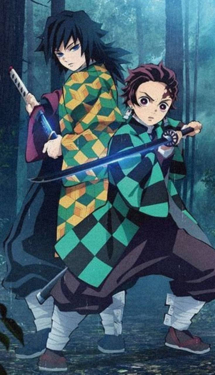 鬼灭之刃 炭治郎与富冈 壁纸