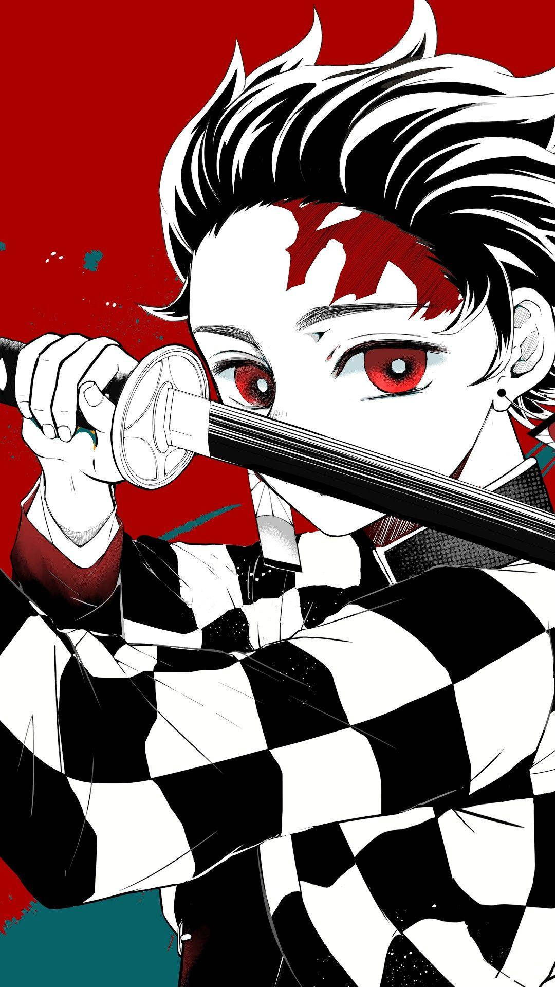 鬼灭之刃手机插画 炭治郎 壁纸