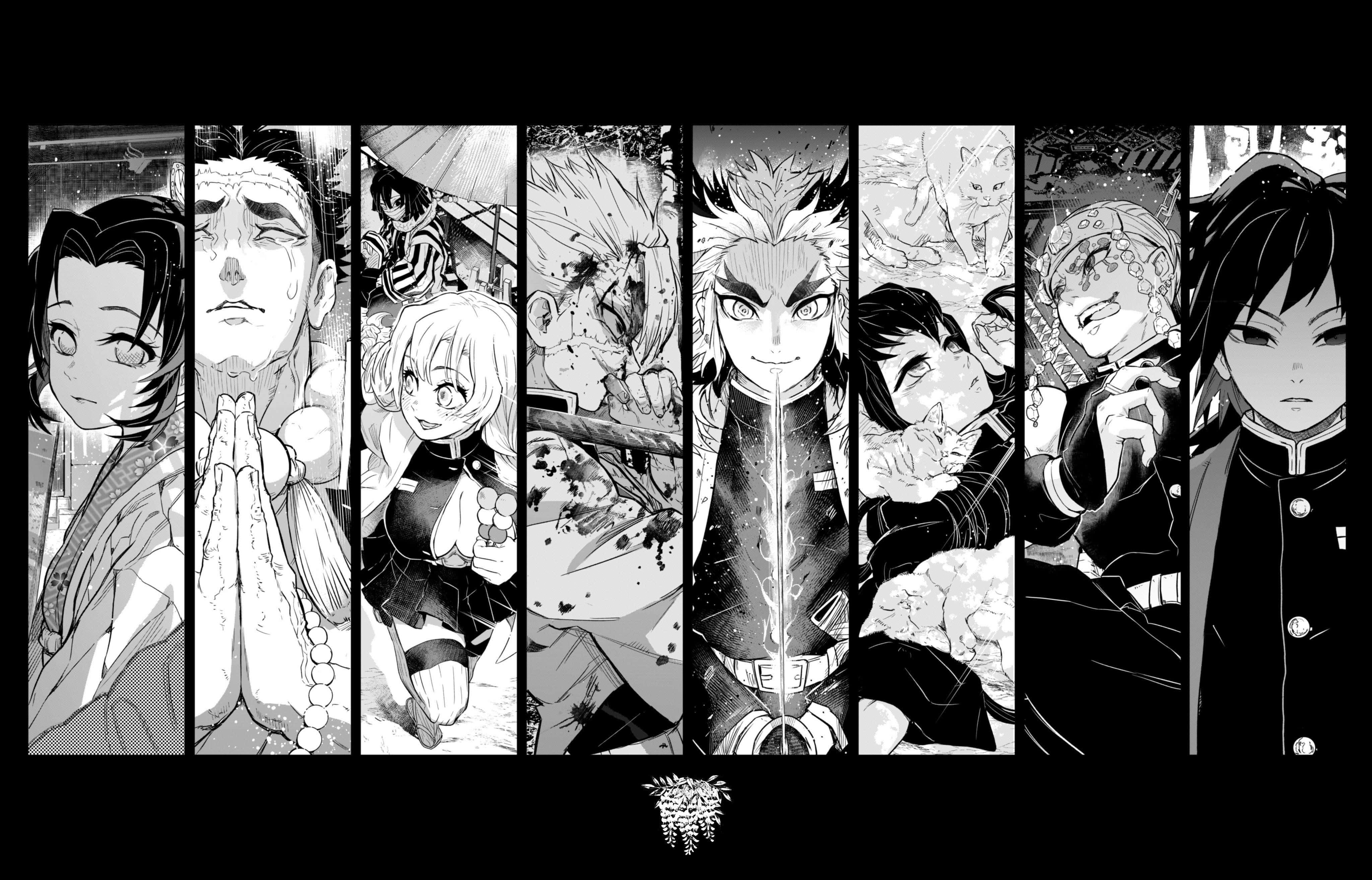 鬼灭之刃漫画艺术插画 壁纸