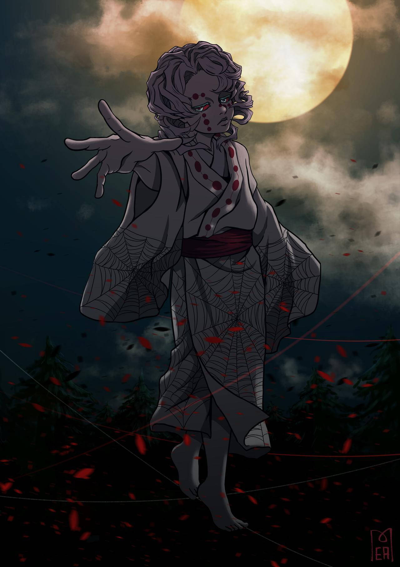 鬼灭之刃累之夜 壁纸