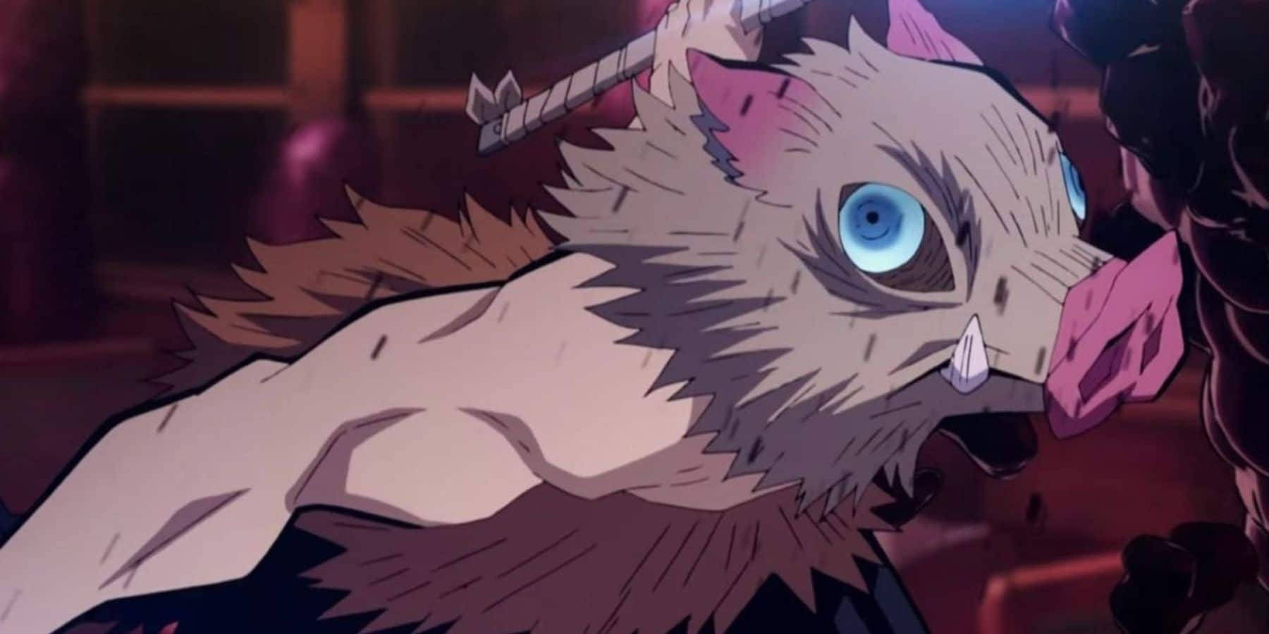 鬼灭之刃面具 嘴平伊之助 野猪 壁纸