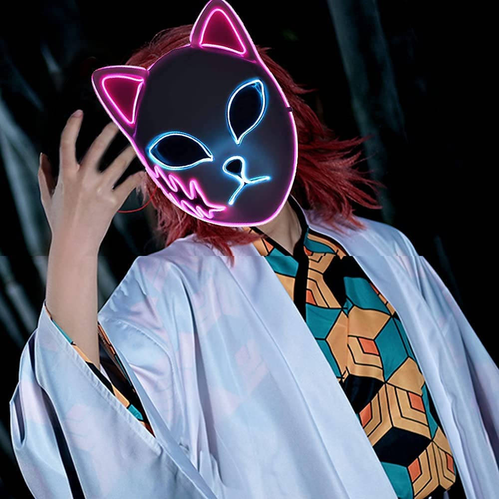 鬼灭之刃面具cosplayer 壁纸