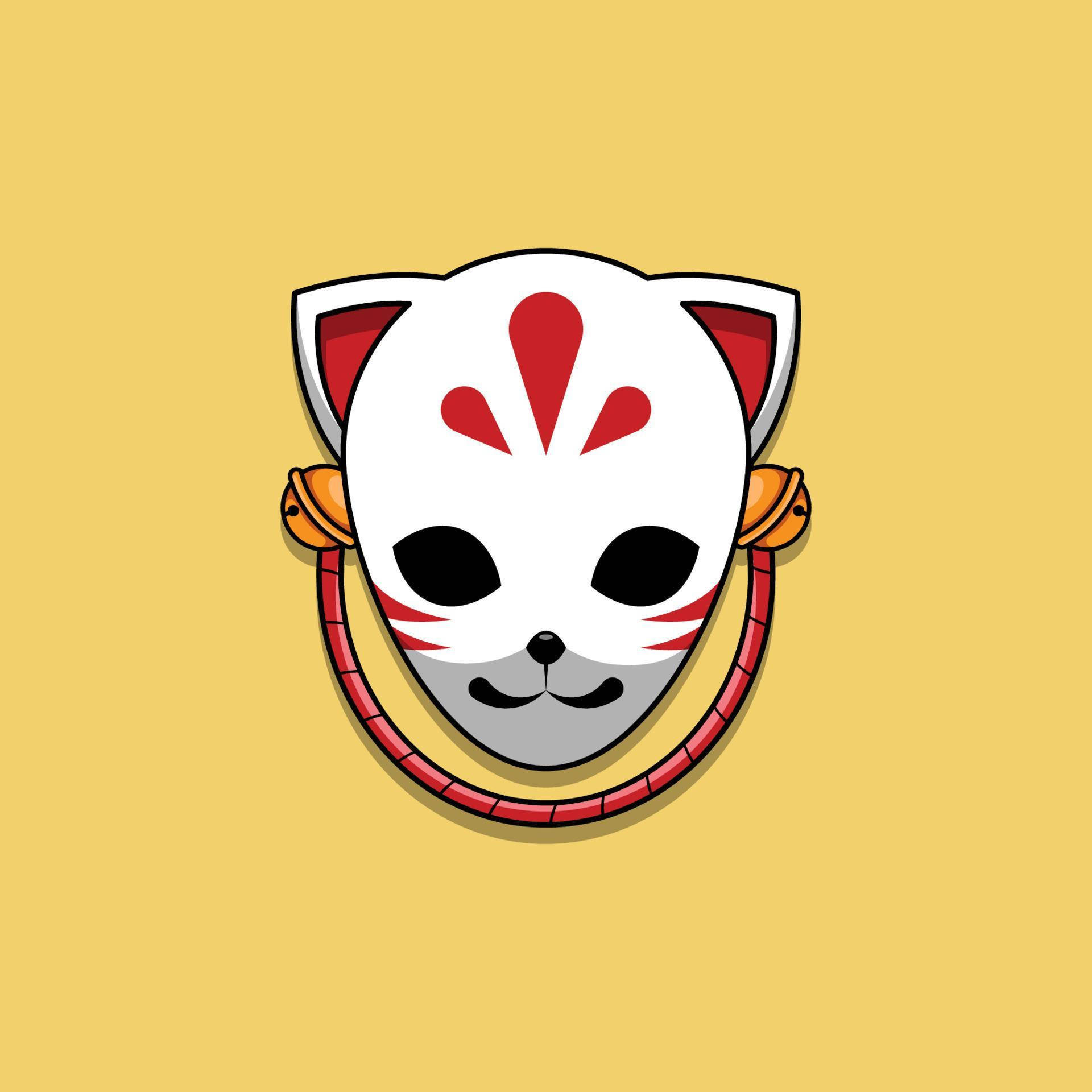 鬼灭之刃面具矢量艺术 壁纸