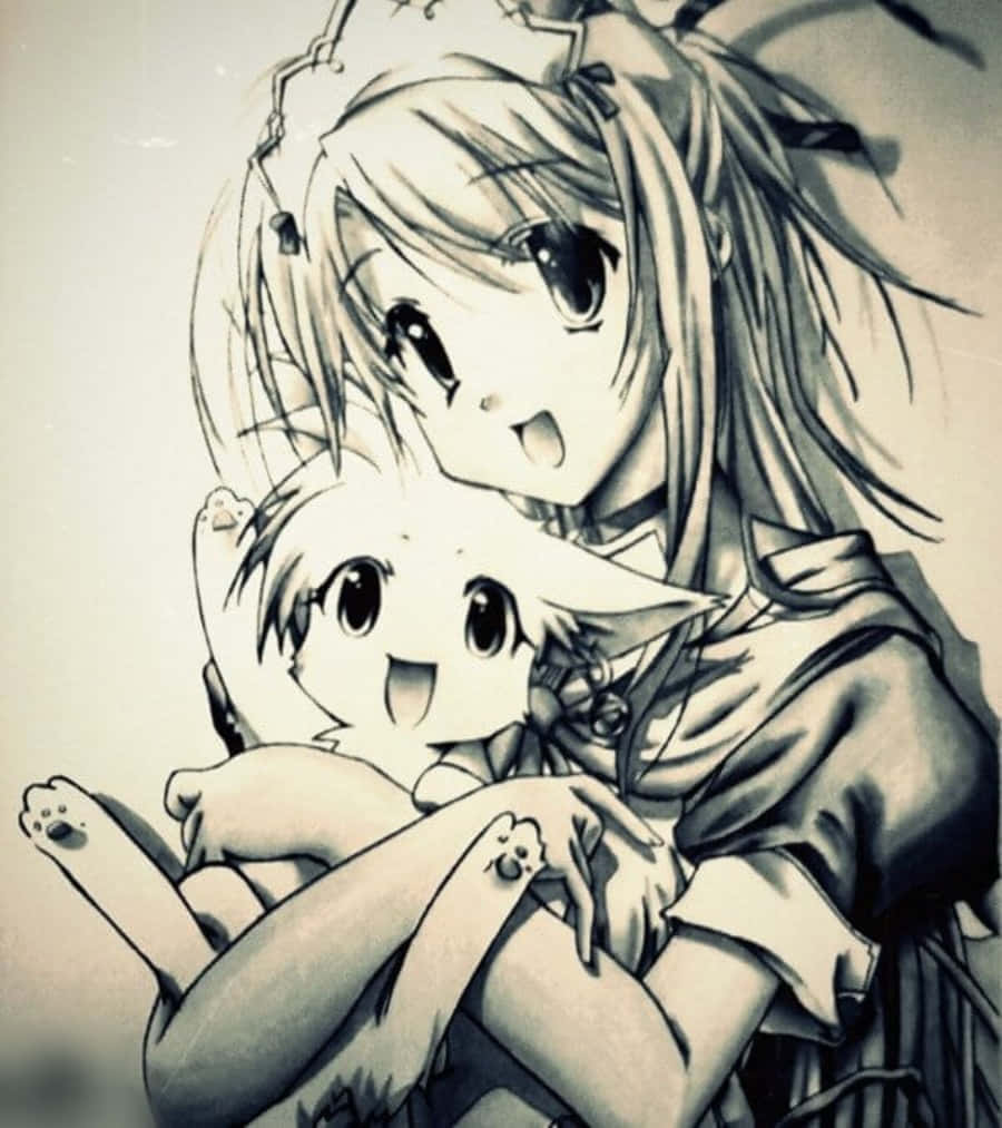 魔法世界中的少女动漫彩绘 壁纸