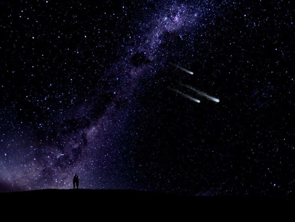 魔法夜空与三颗闪耀流星 壁纸