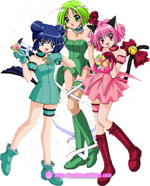 魔法少女三人组动画角色姿势 壁纸